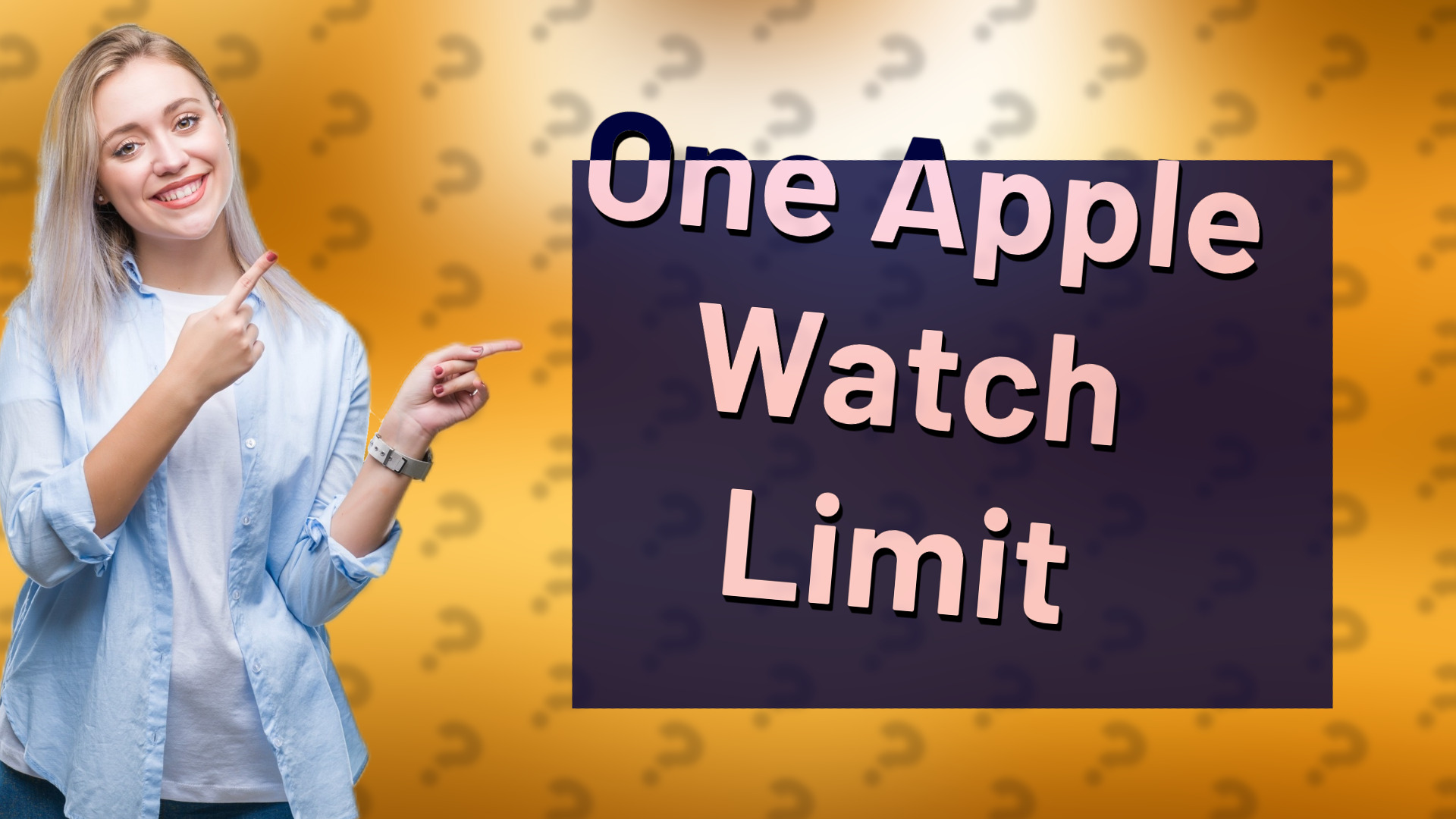 One Apple Watch Limit