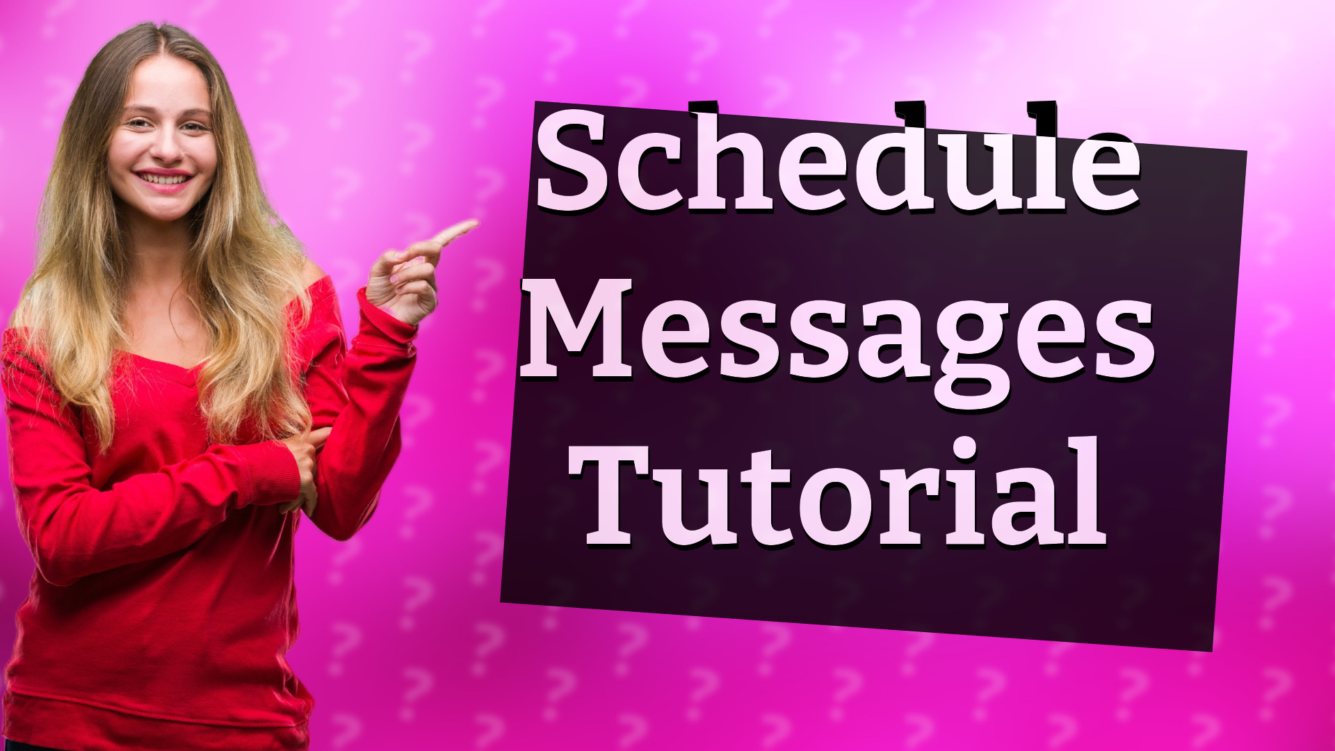 Schedule Messages Tutorial