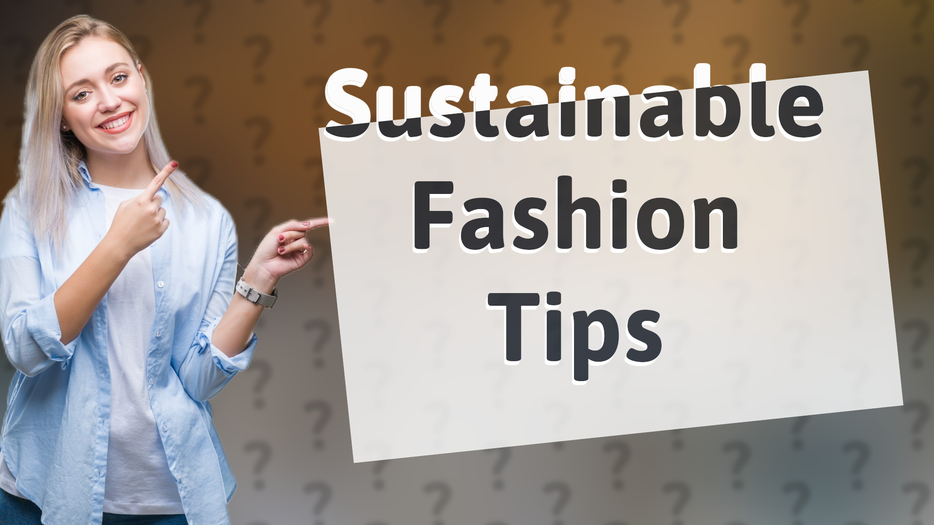 Sustainable Fashion Tips