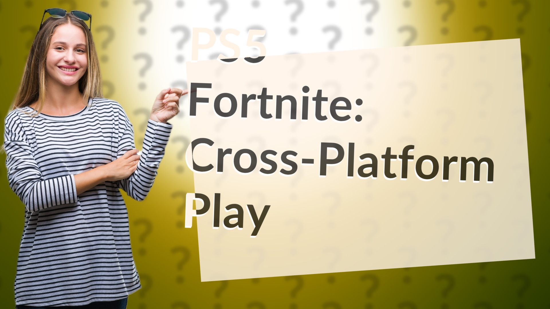 PS5 Fortnite: Cross-Platform Play