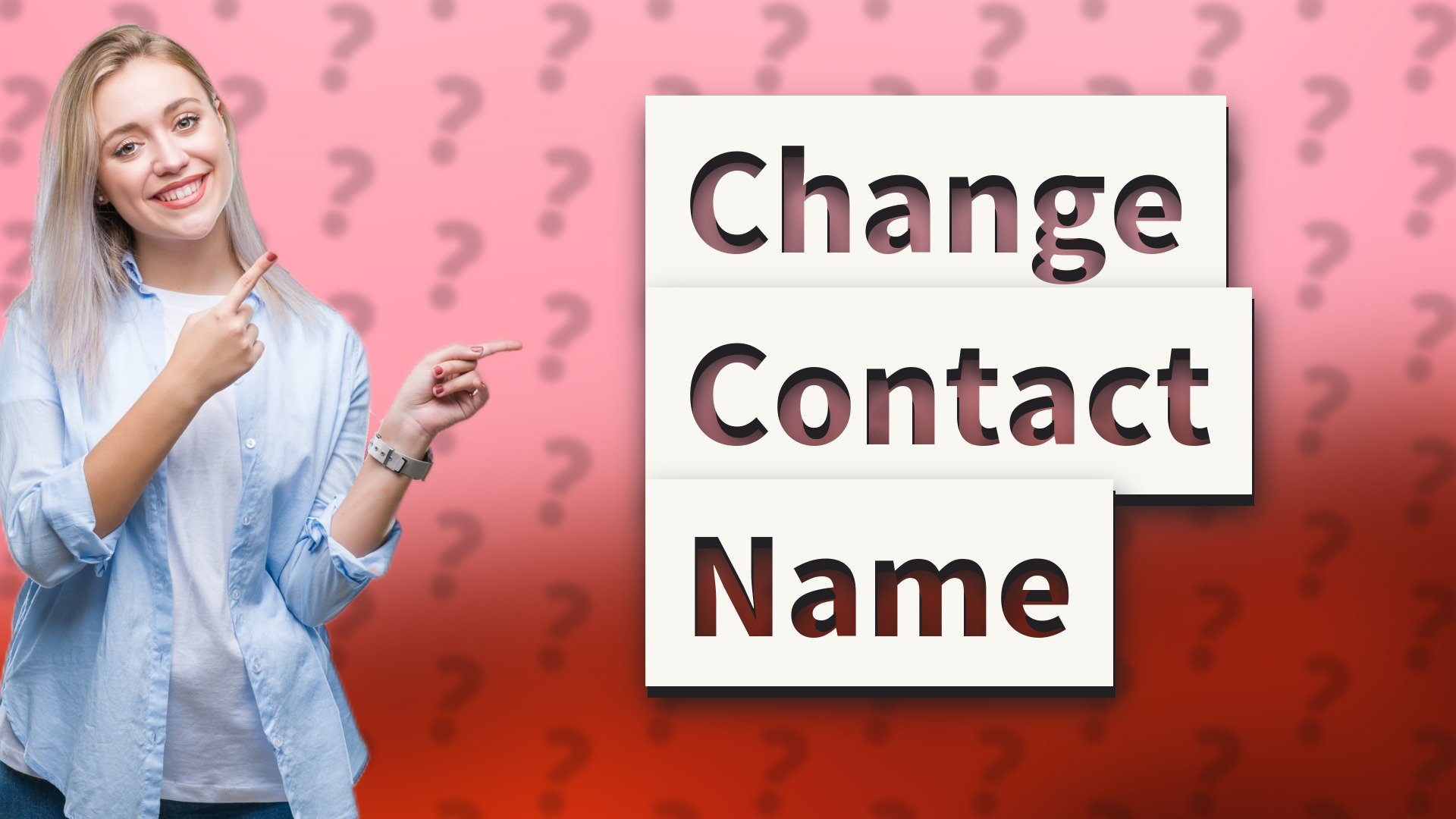 Change Contact Name