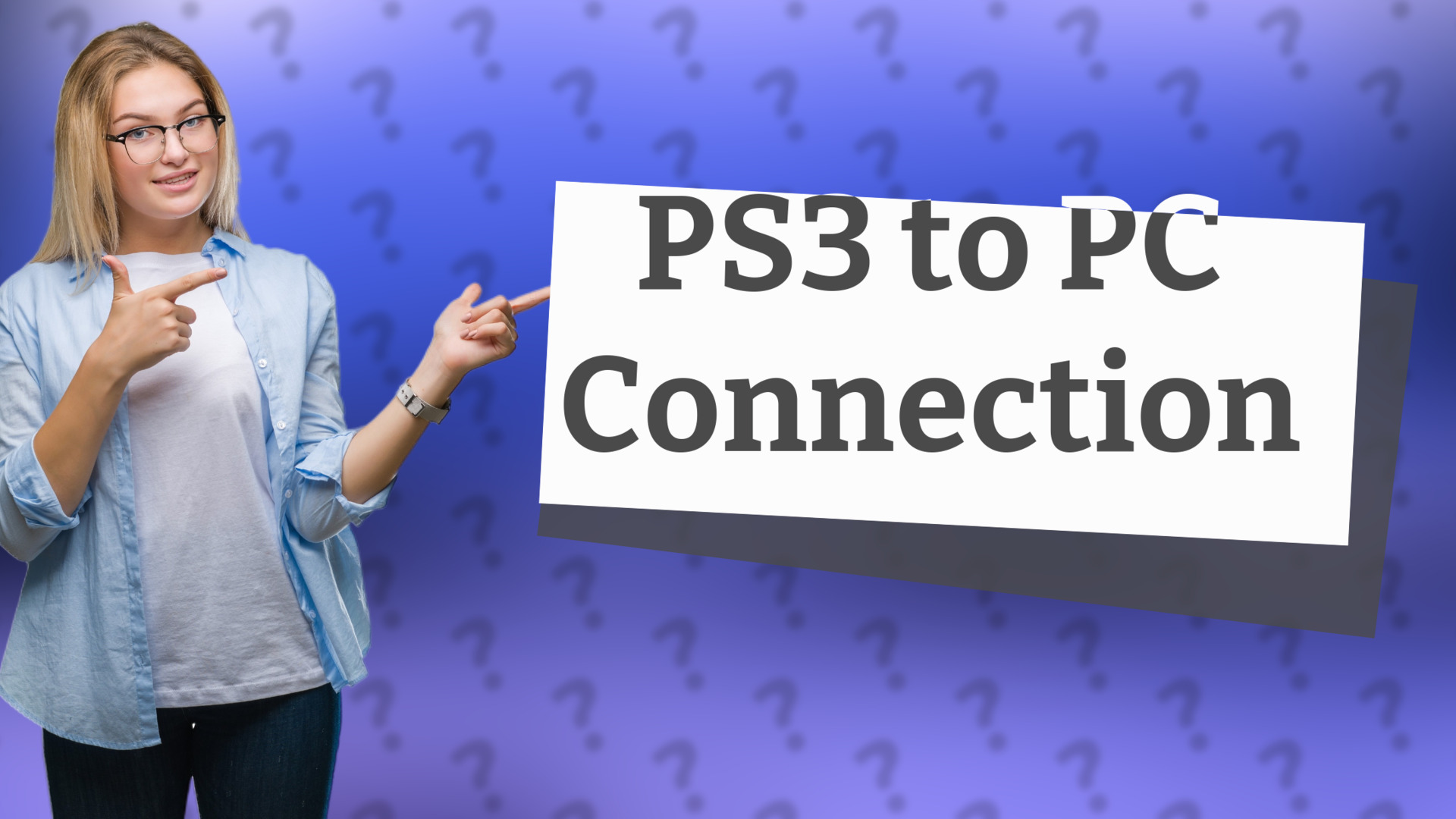 PS3 to PC Connection
