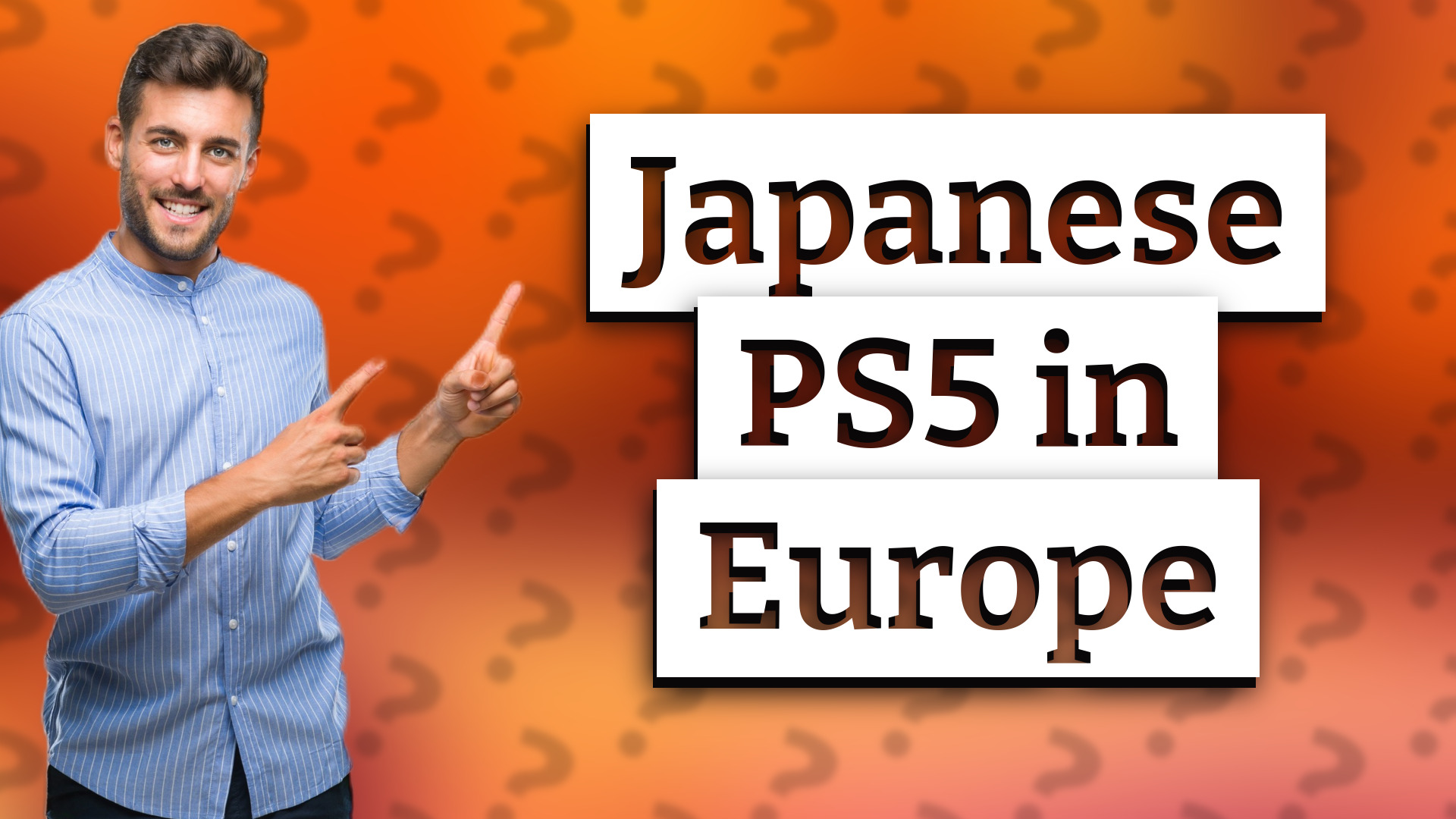 Japanese PS5 in Europe