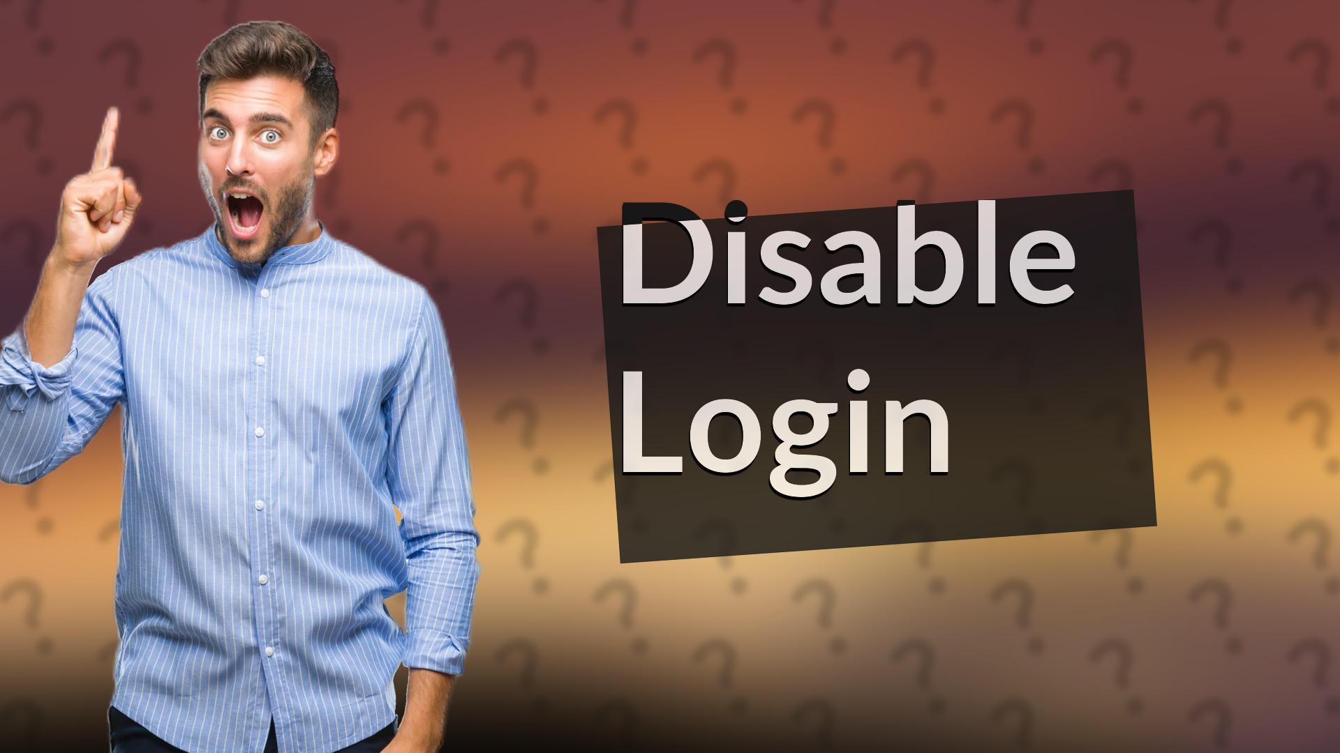 Disable Login