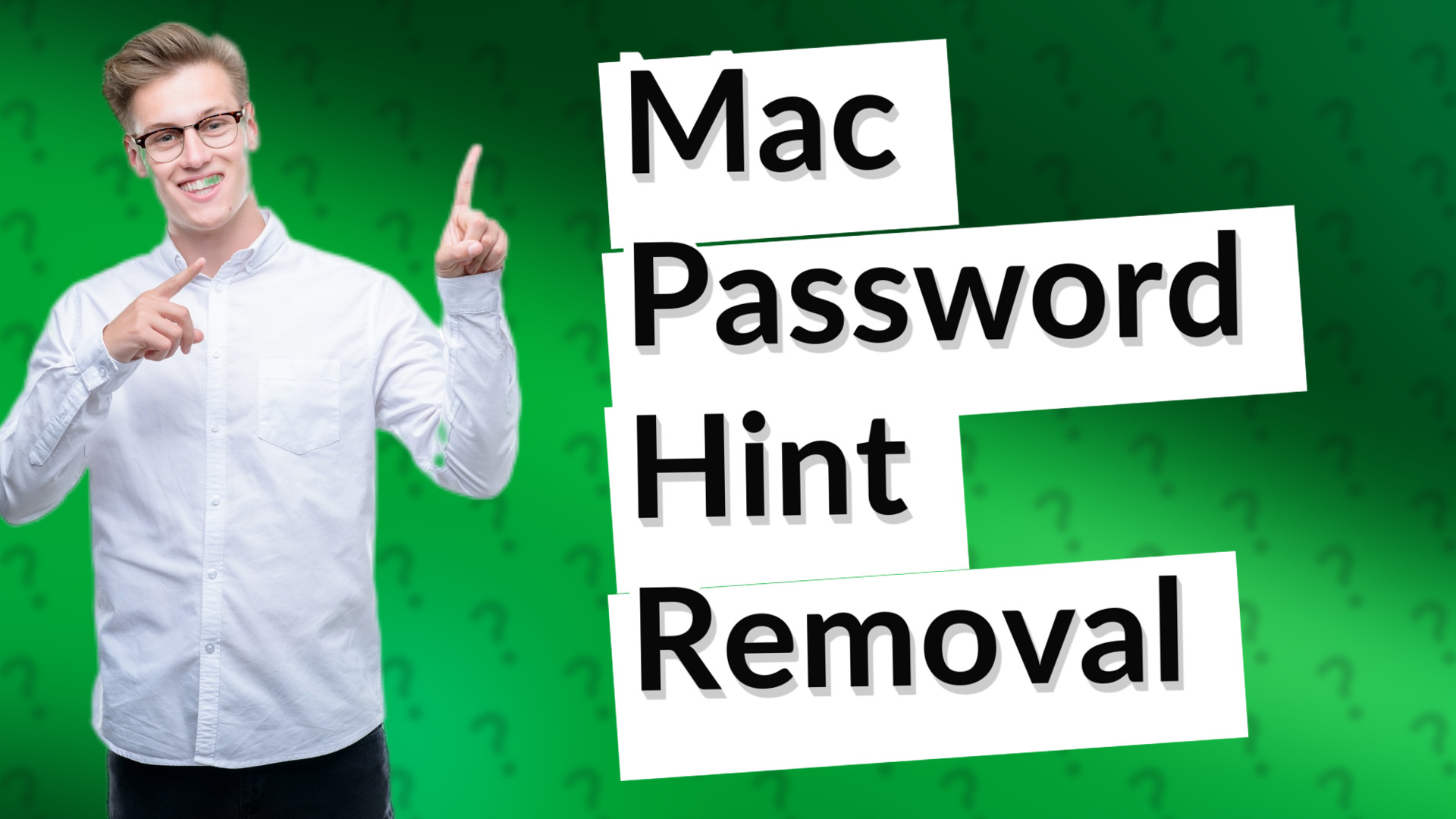 Mac Password Hint Removal
