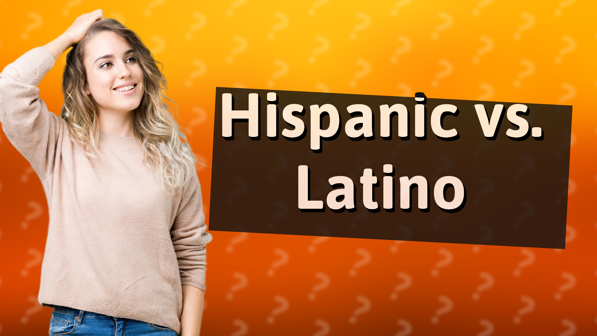 Hispanic vs. Latino