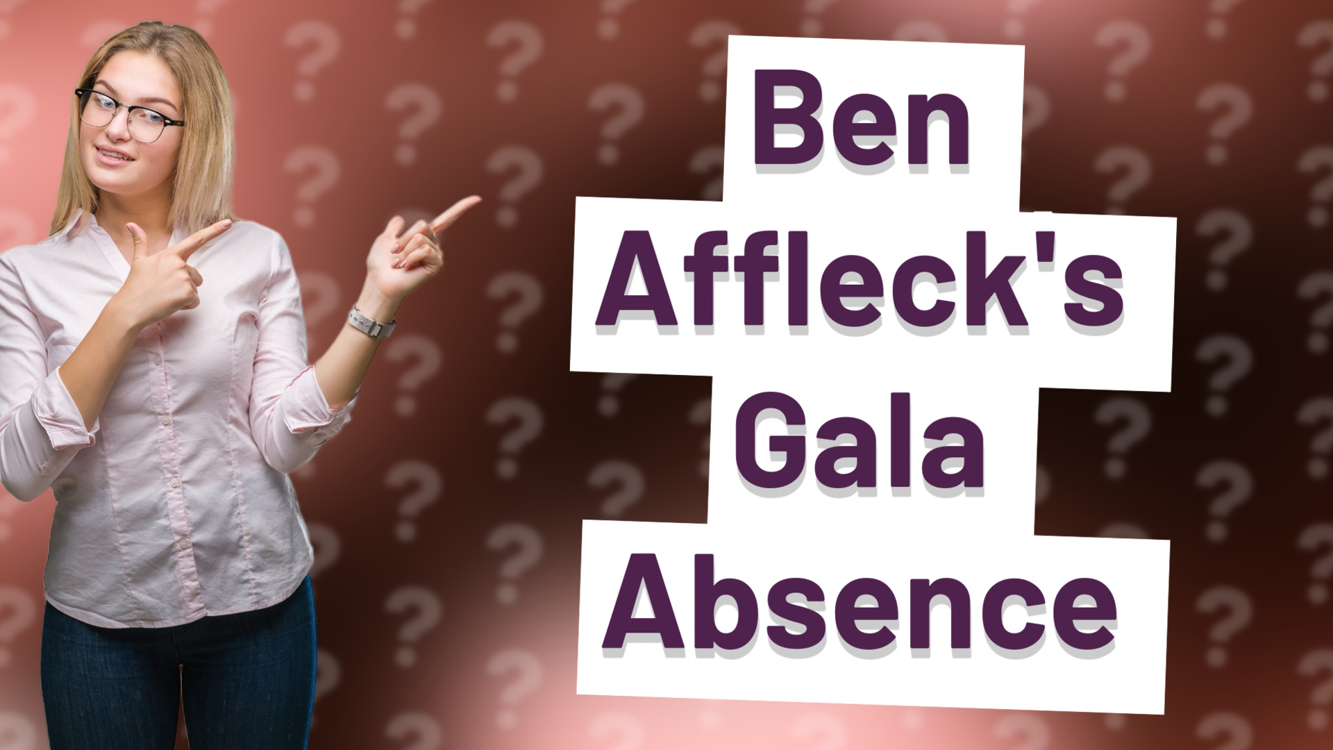 Ben Affleck's Gala Absence