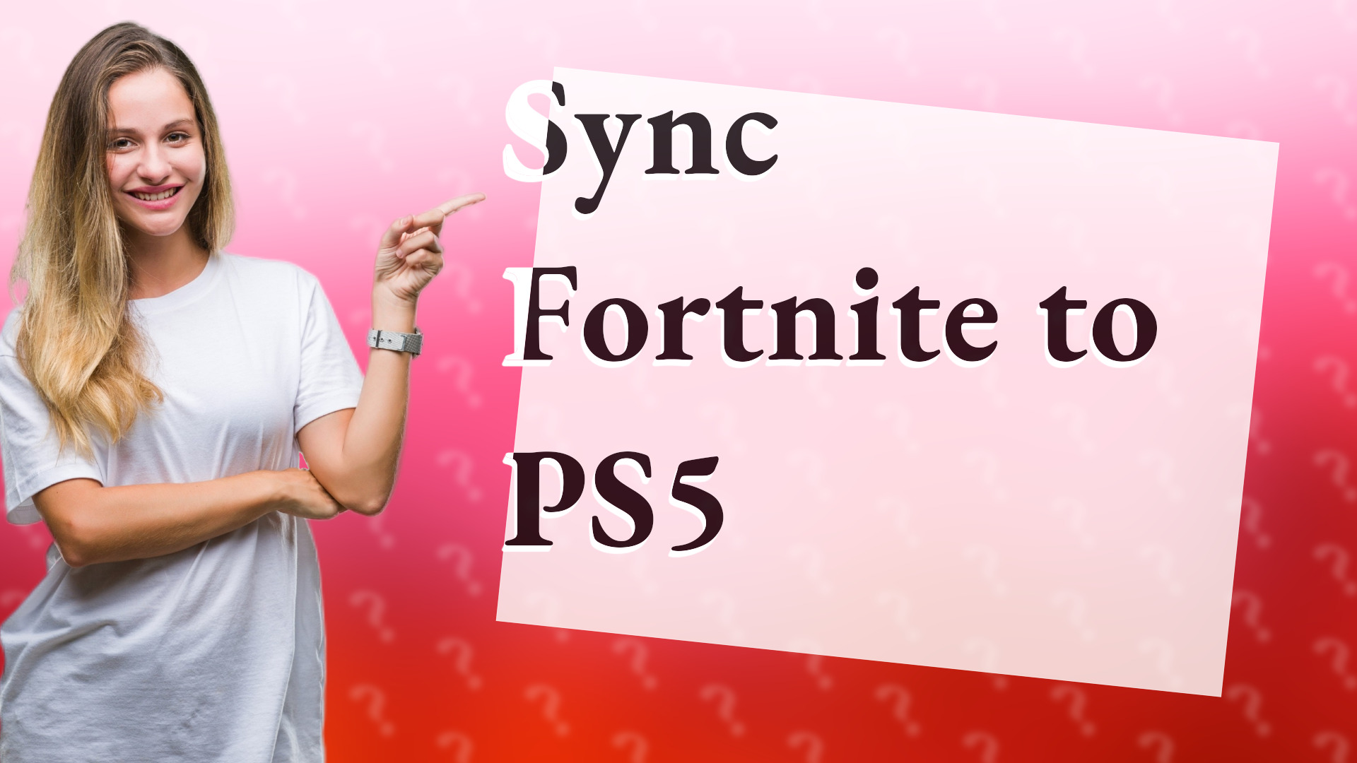 Sync Fortnite to PS5