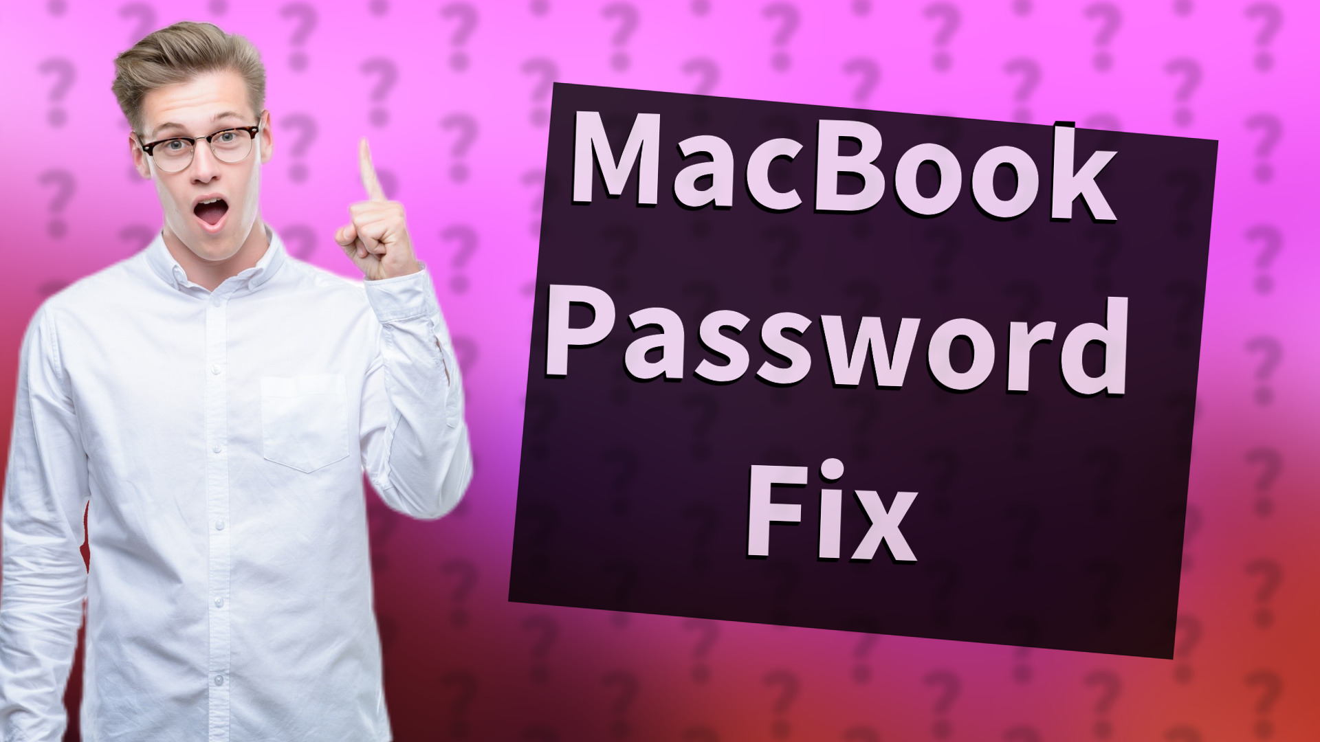 MacBook Password Fix