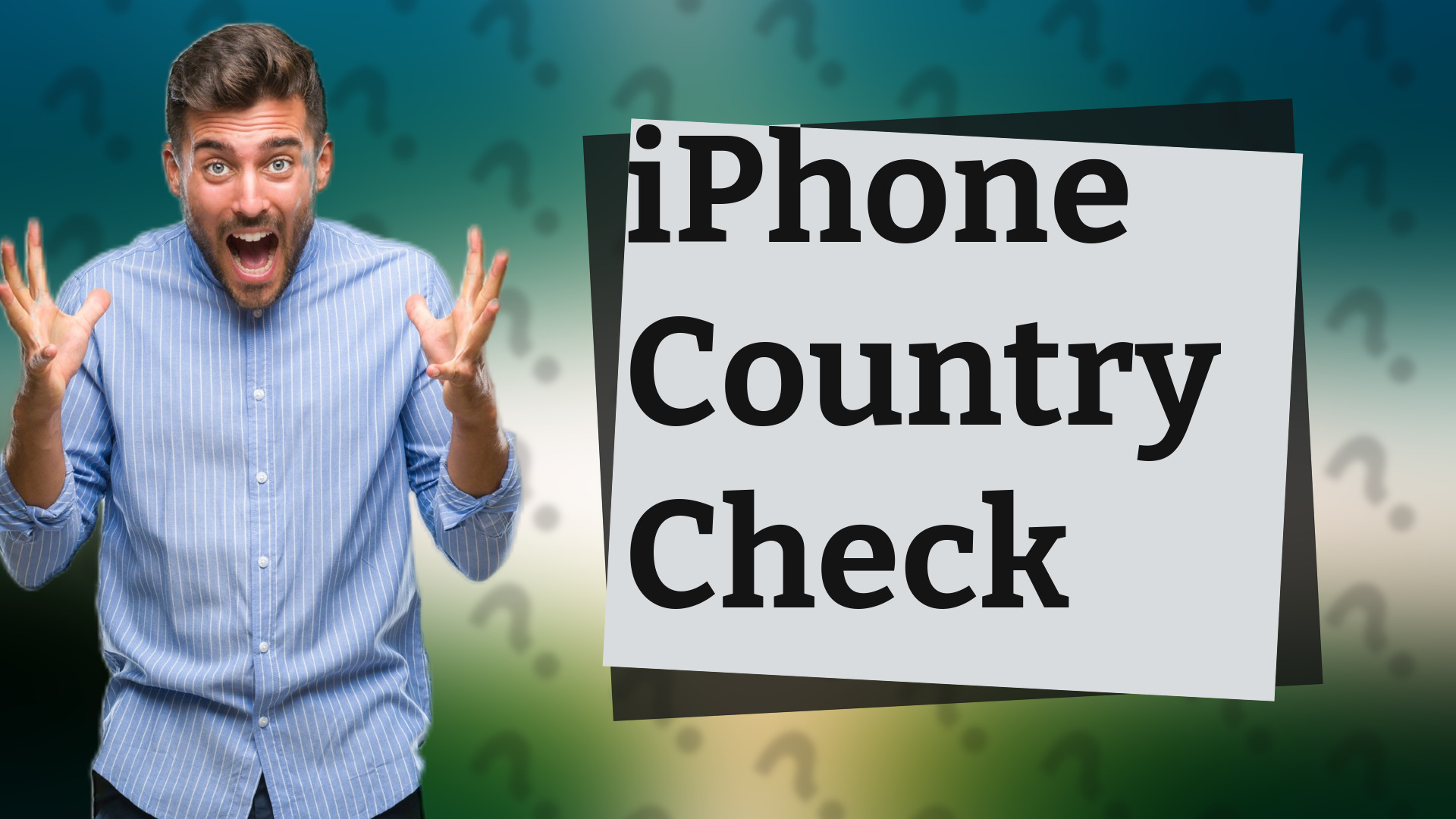 iPhone Country Check