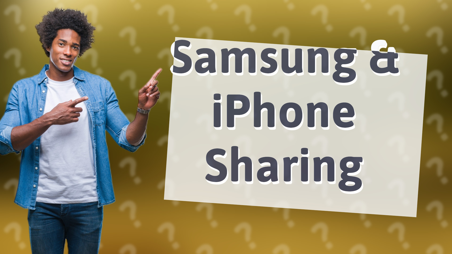 Samsung & iPhone Sharing