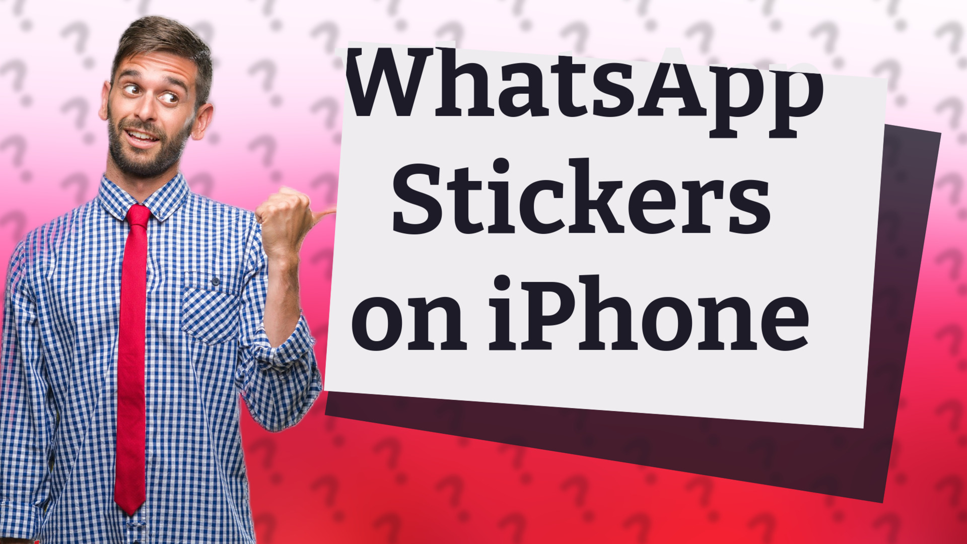 WhatsApp Stickers on iPhone