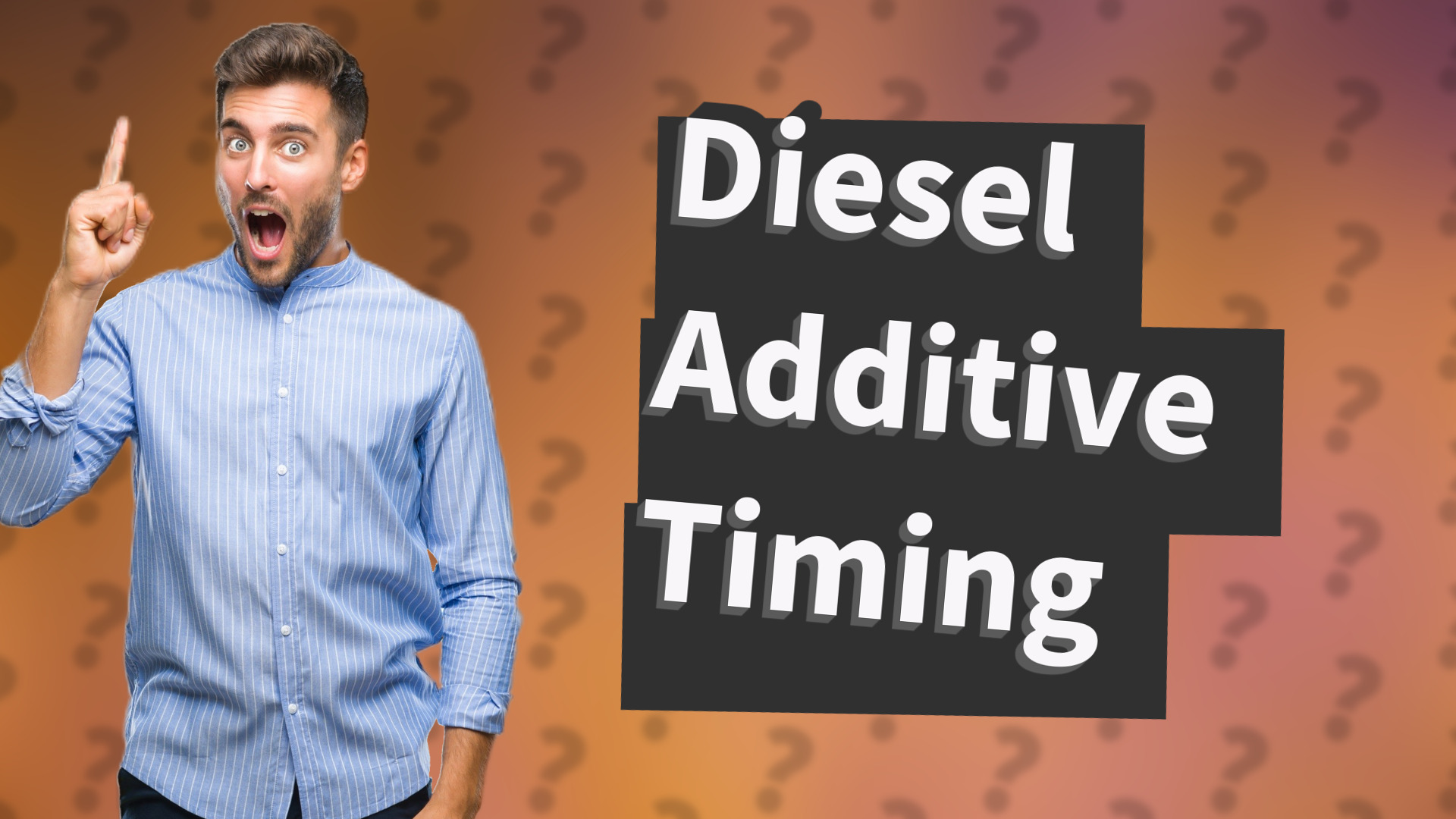 Diesel Additive Timing