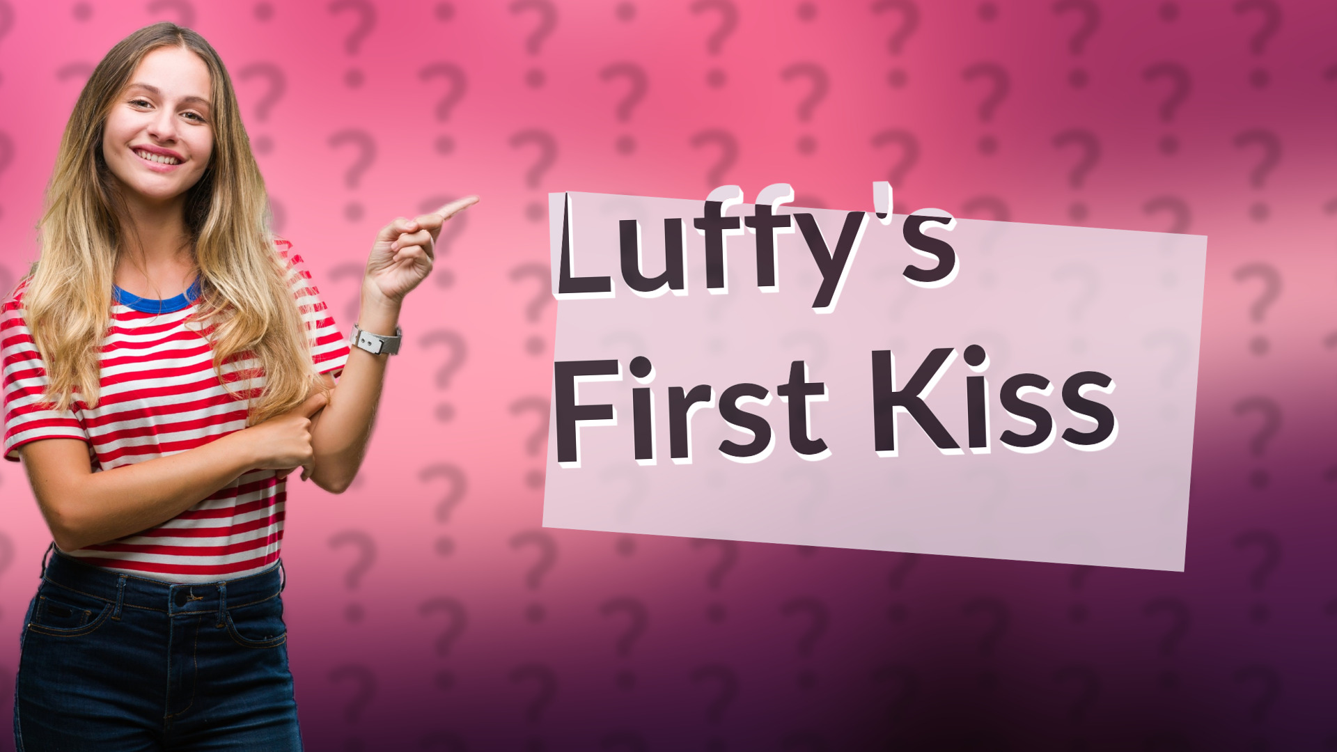 Luffy's First Kiss