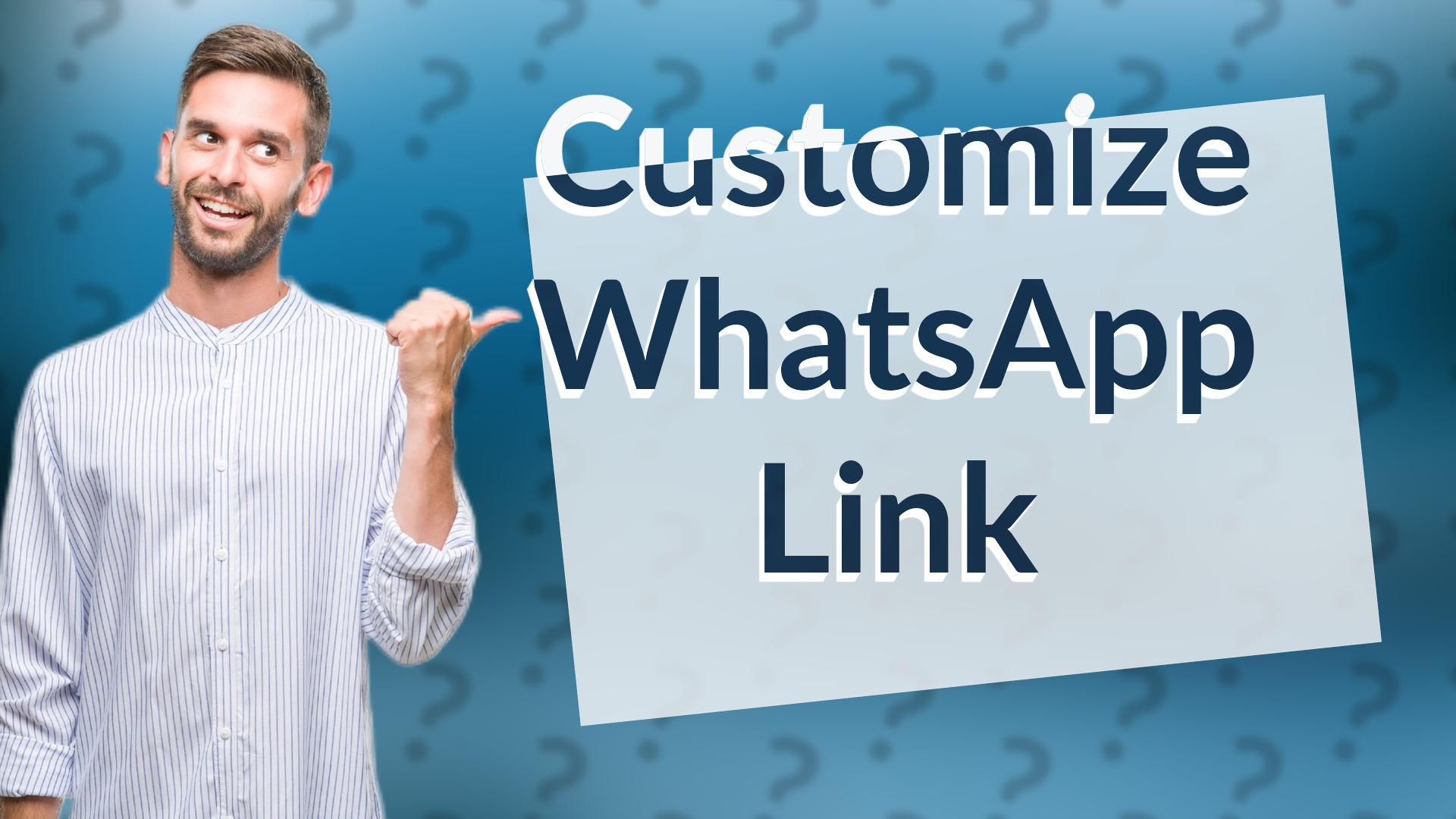 Customize WhatsApp Link