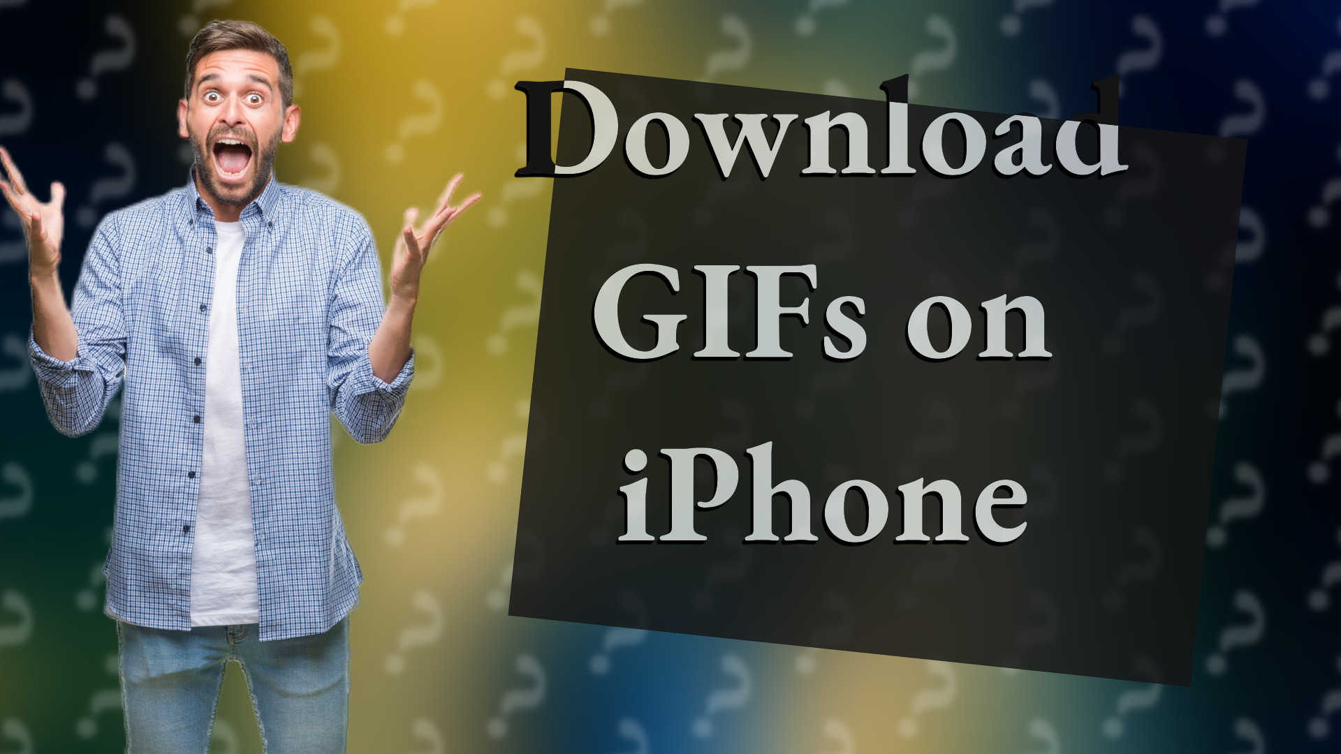 Download GIFs on iPhone