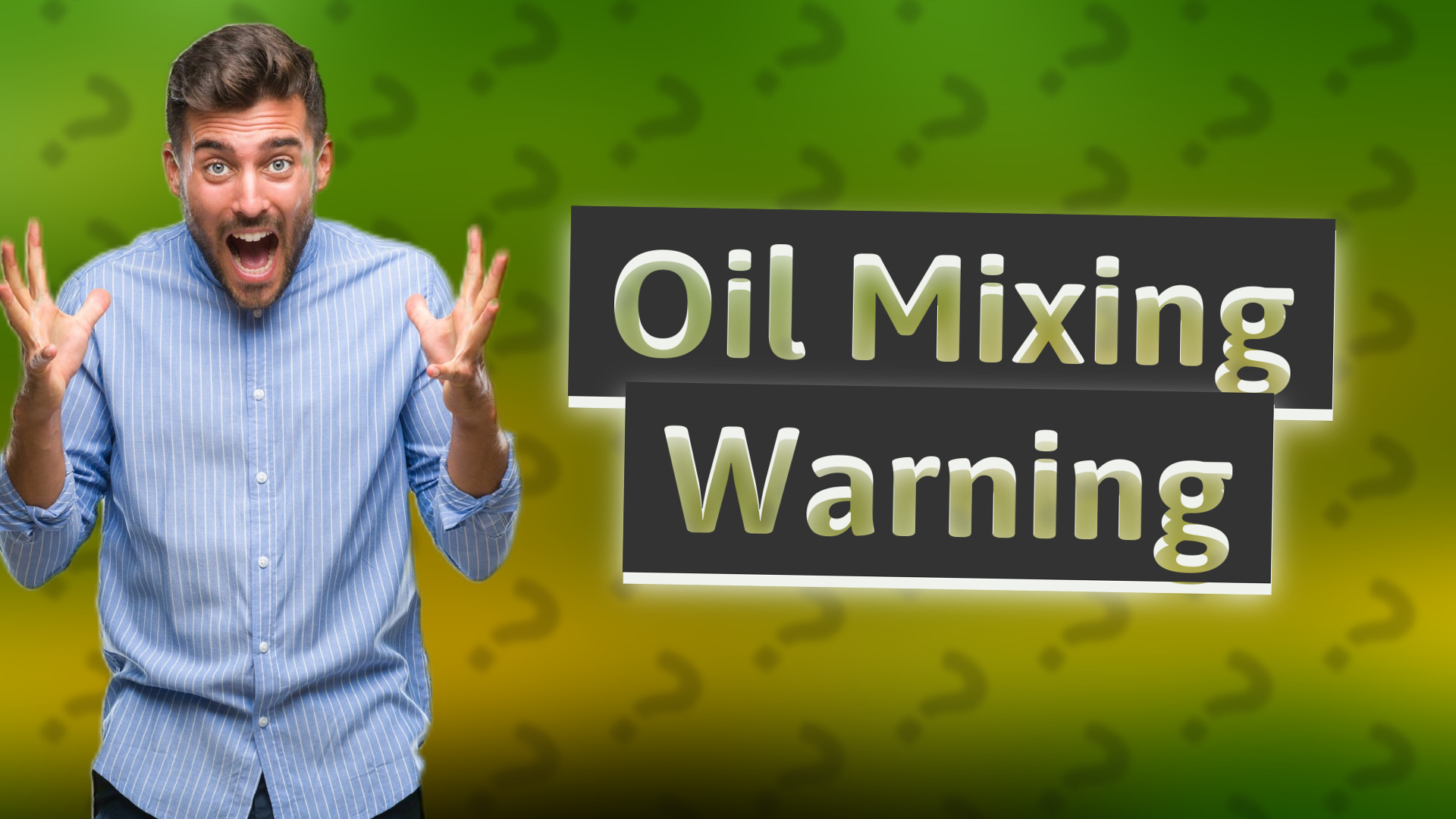 Oil Mixing Warning