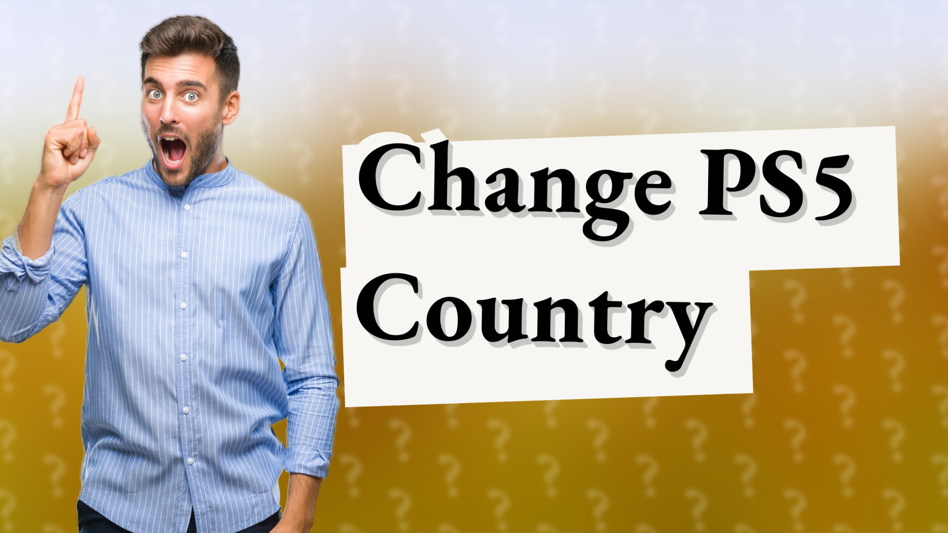 Change PS5 Country