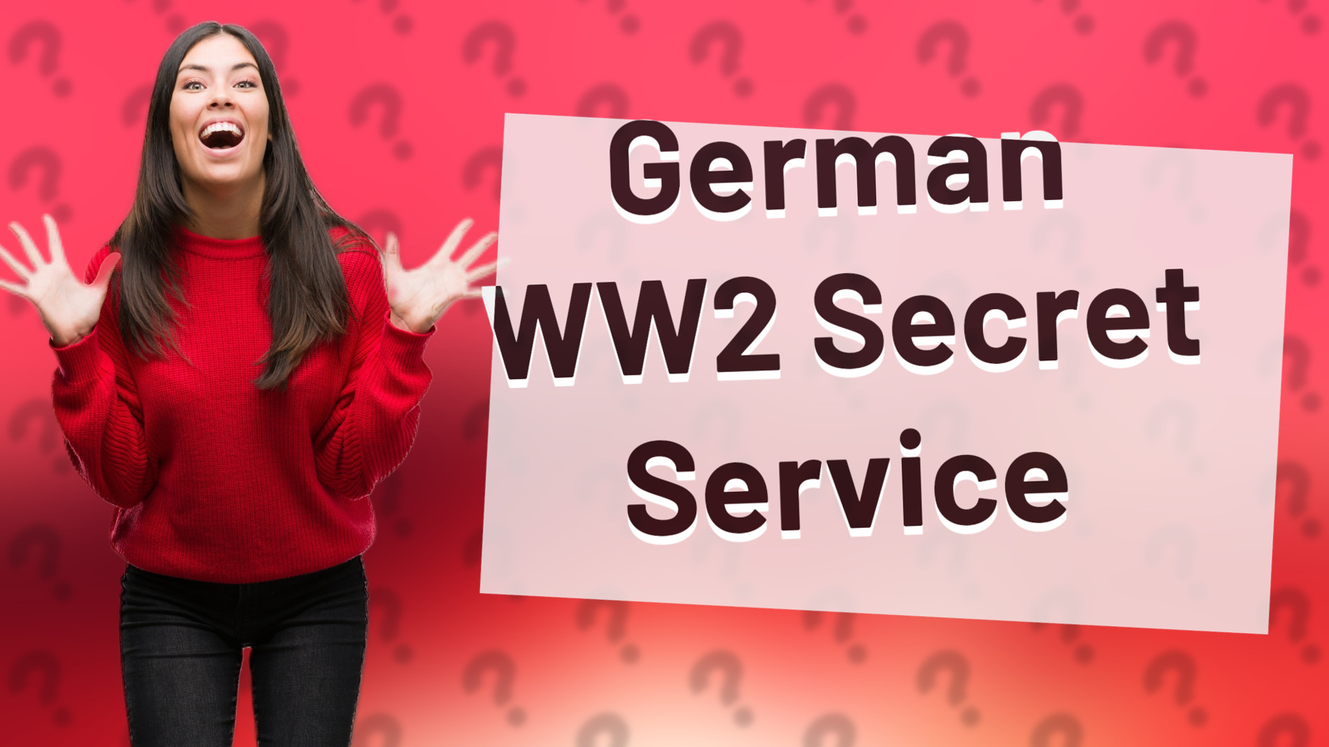 German WW2 Secret Service