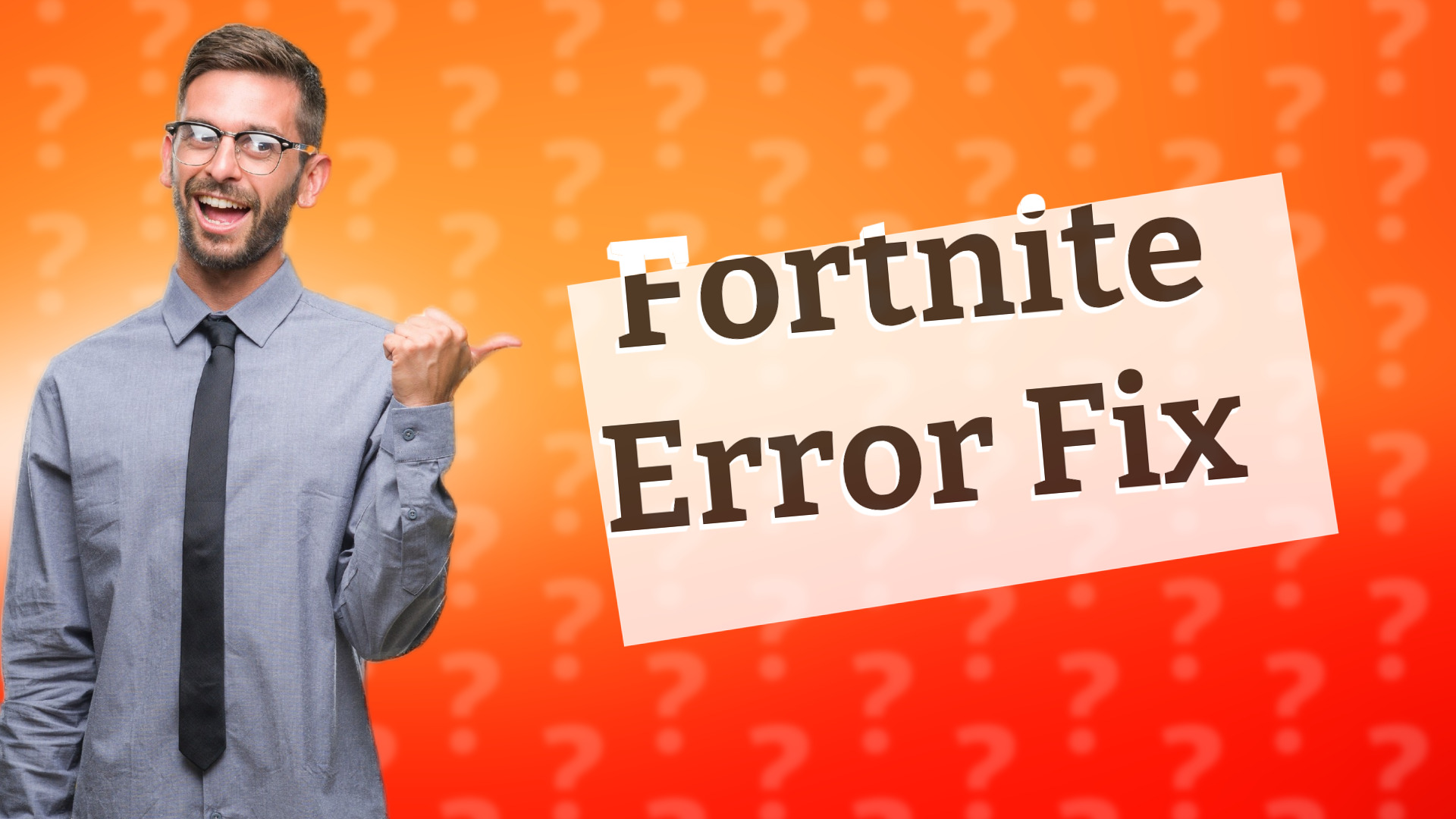 Fortnite Error Fix