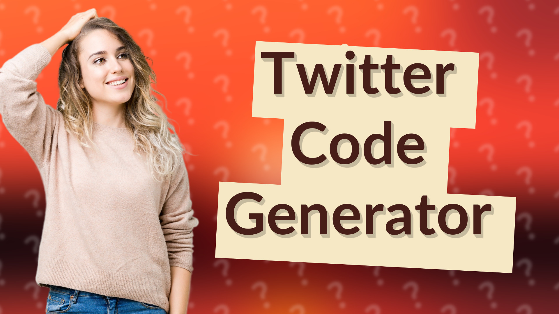 Twitter Code Generator