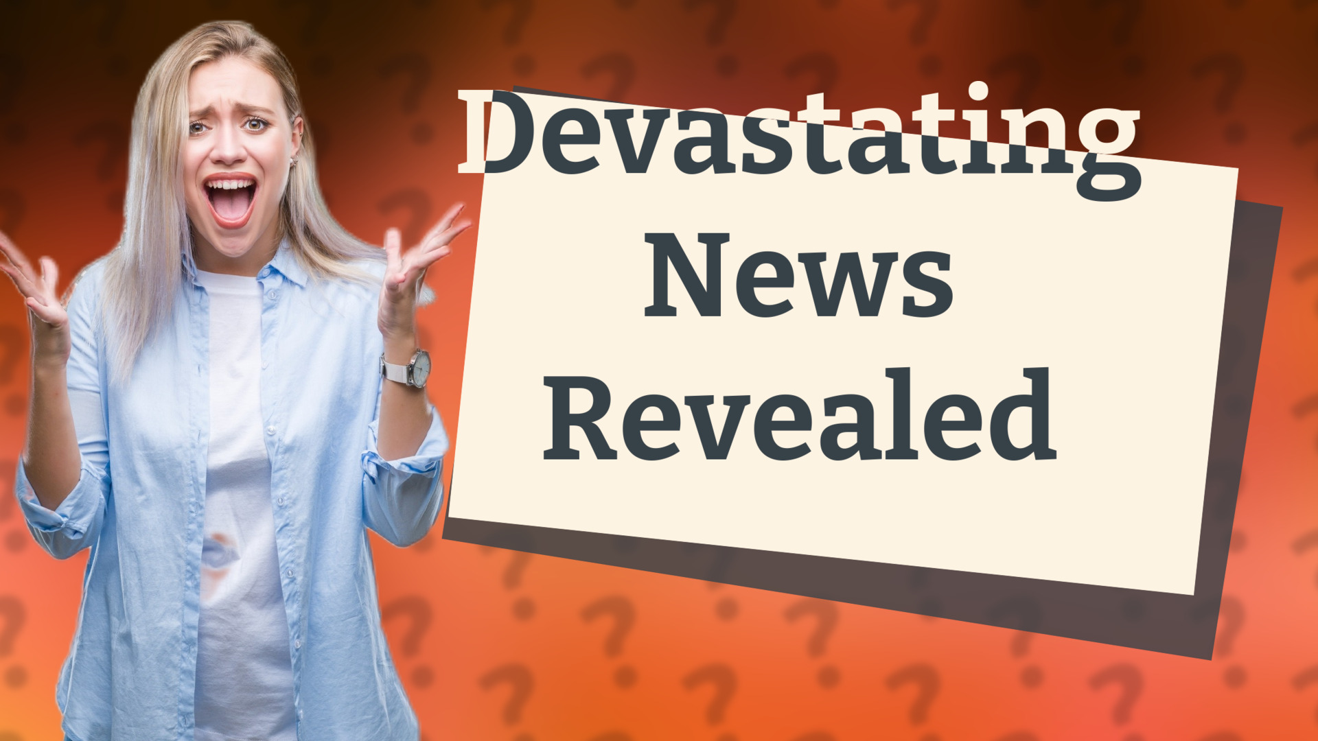 Devastating News Revealed