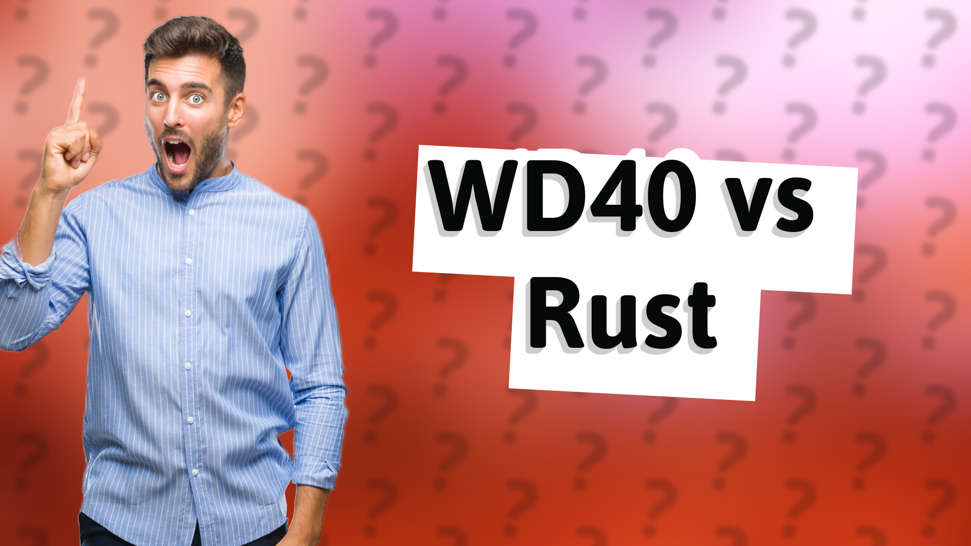 WD40 vs Rust