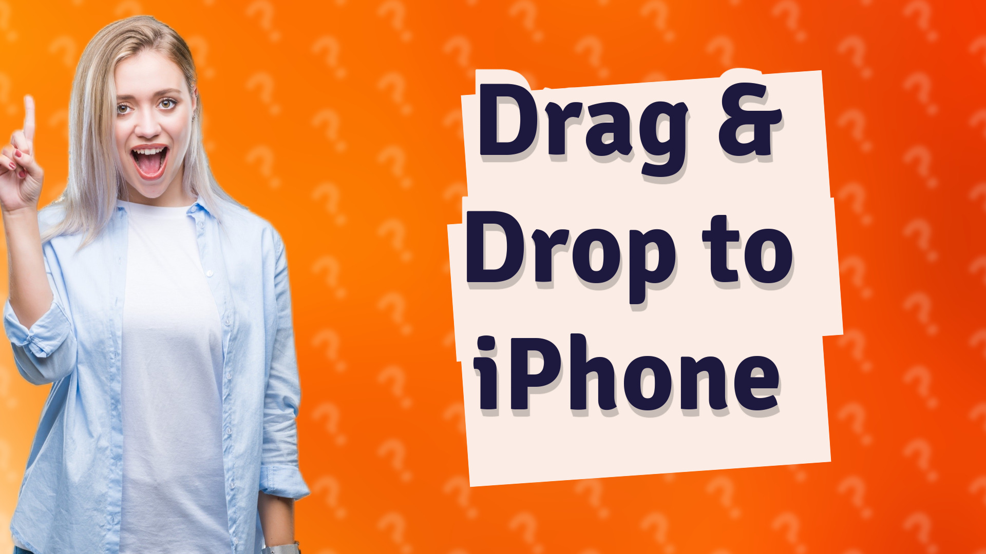 Drag & Drop to iPhone