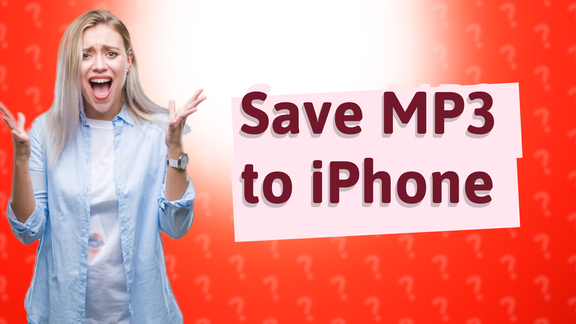 Save MP3 to iPhone