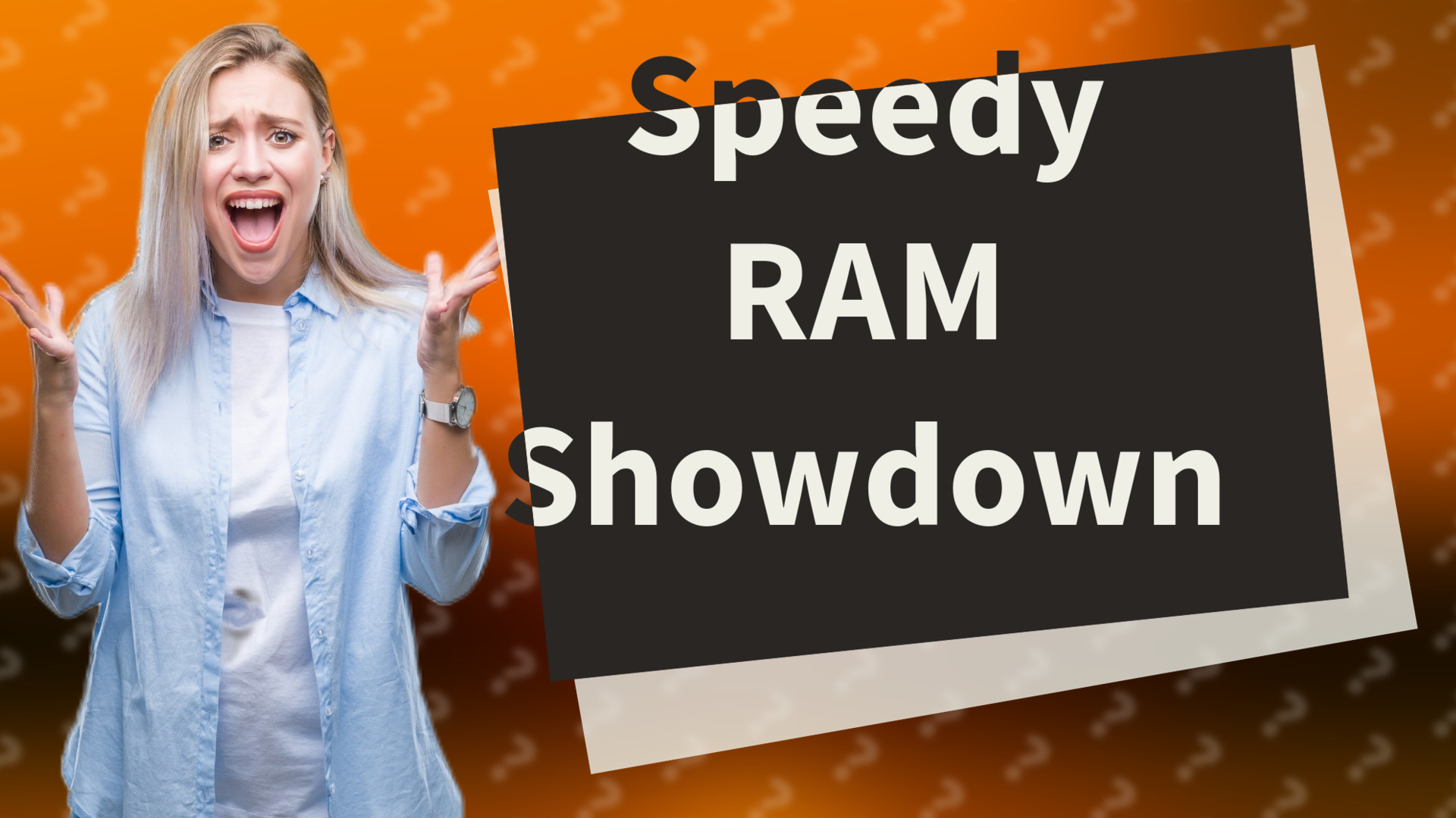 Speedy RAM Showdown