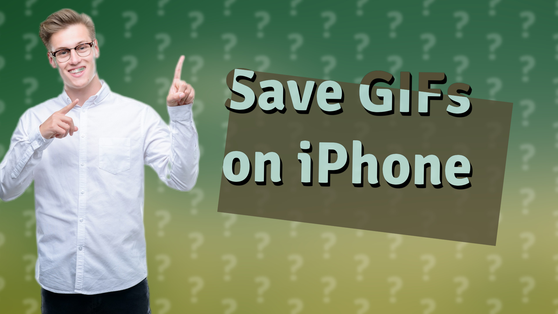 Save GIFs on iPhone
