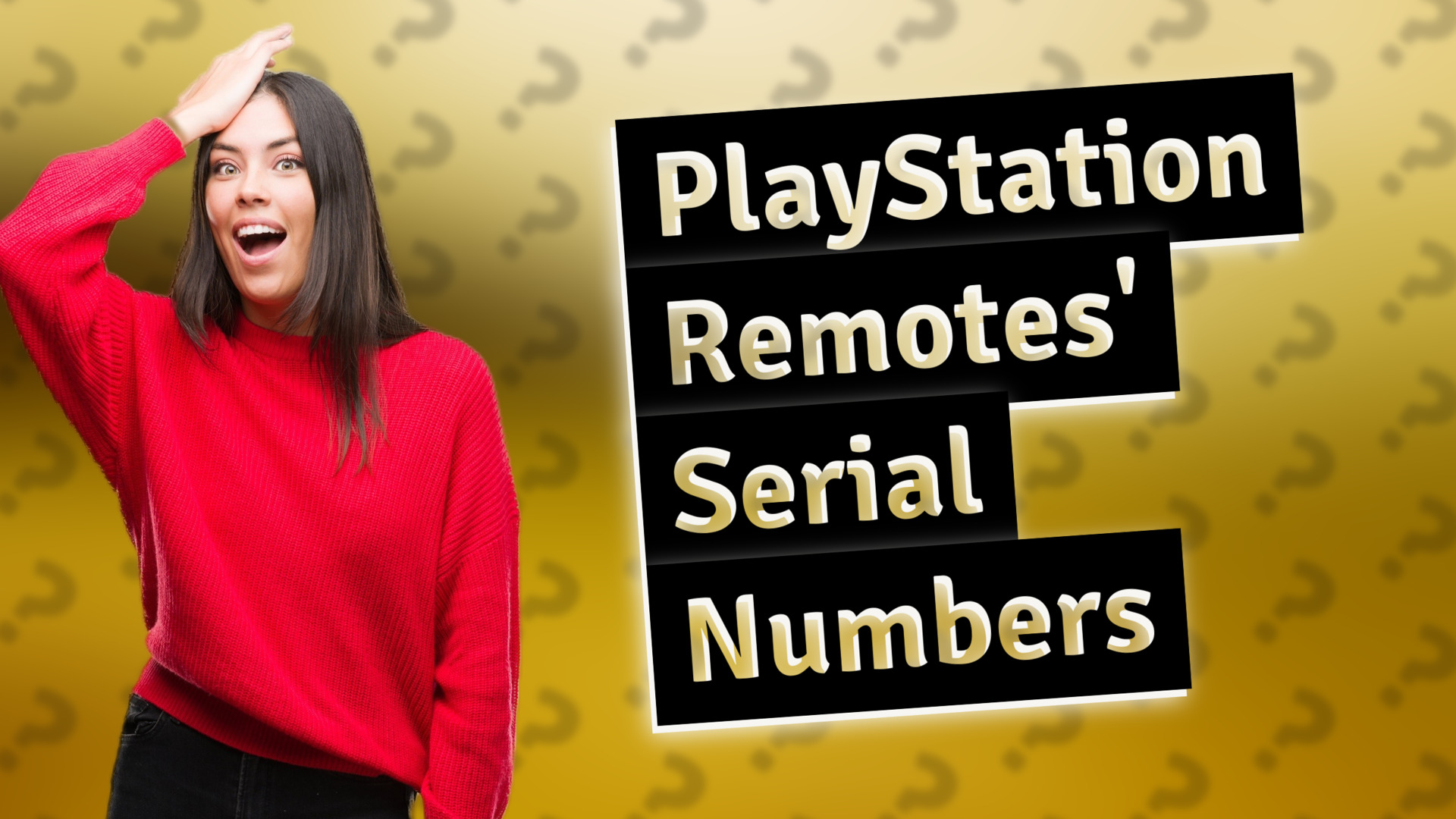 PlayStation Remotes' Serial Numbers