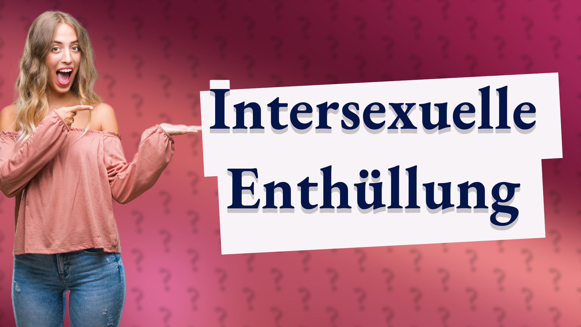Intersexuelle Enthüllung