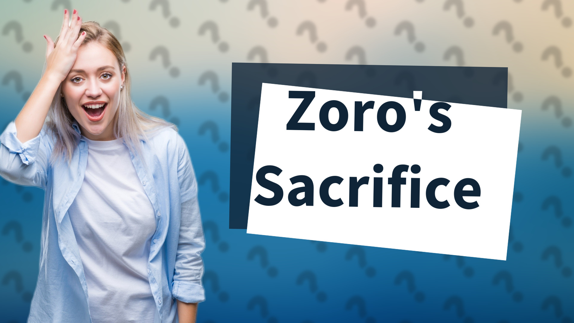 Zoro's Sacrifice