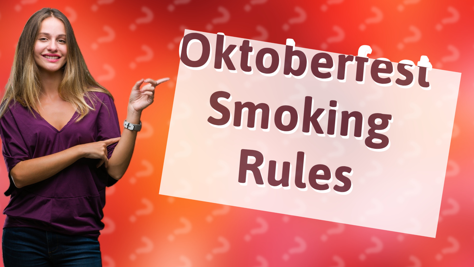 Oktoberfest Smoking Rules