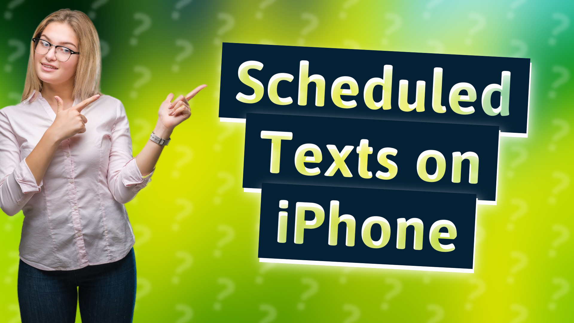 Scheduled Texts on iPhone
