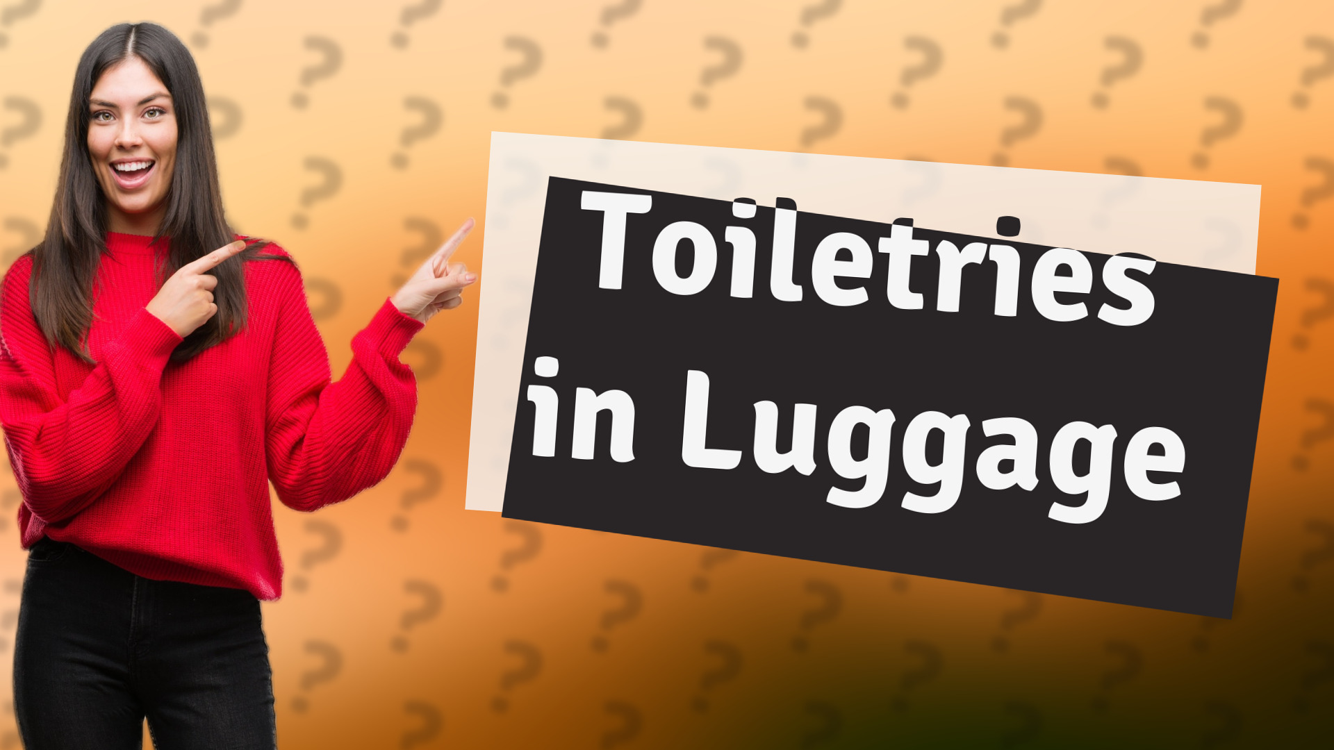 Toiletries in Luggage