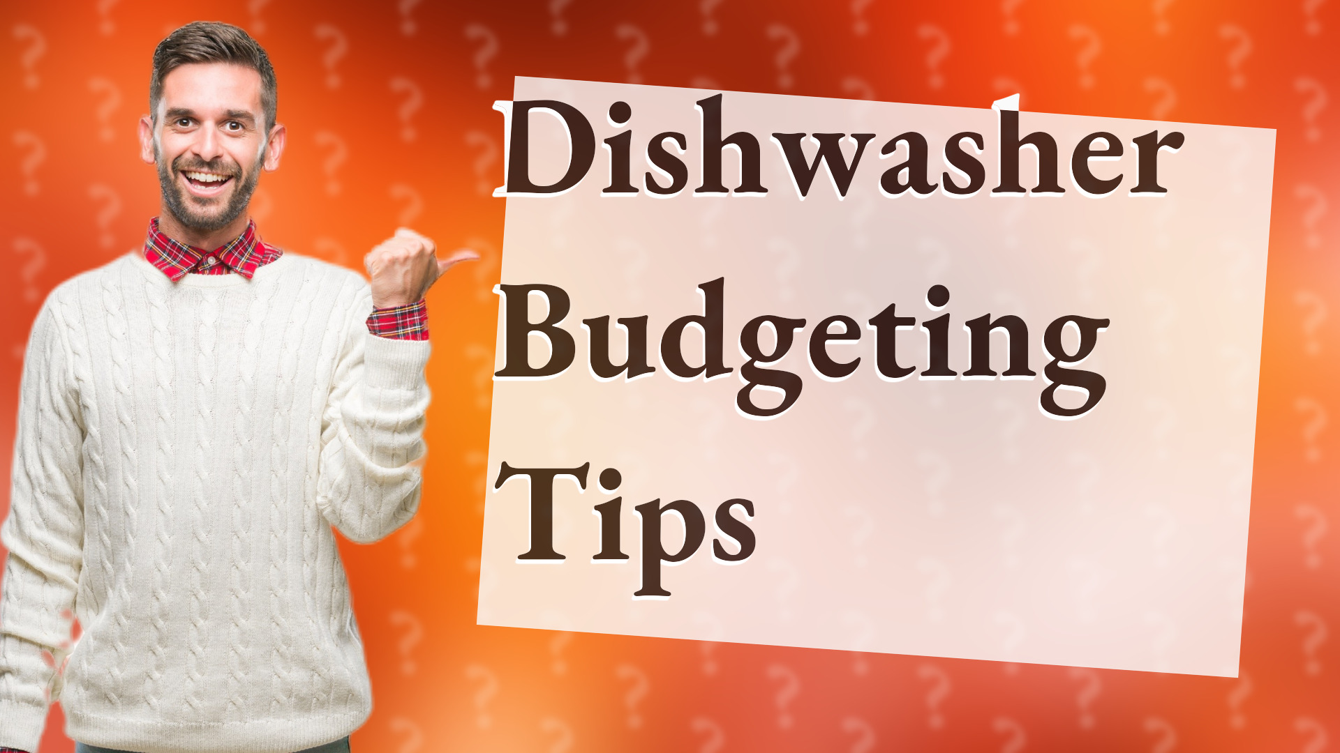 Dishwasher Budgeting Tips