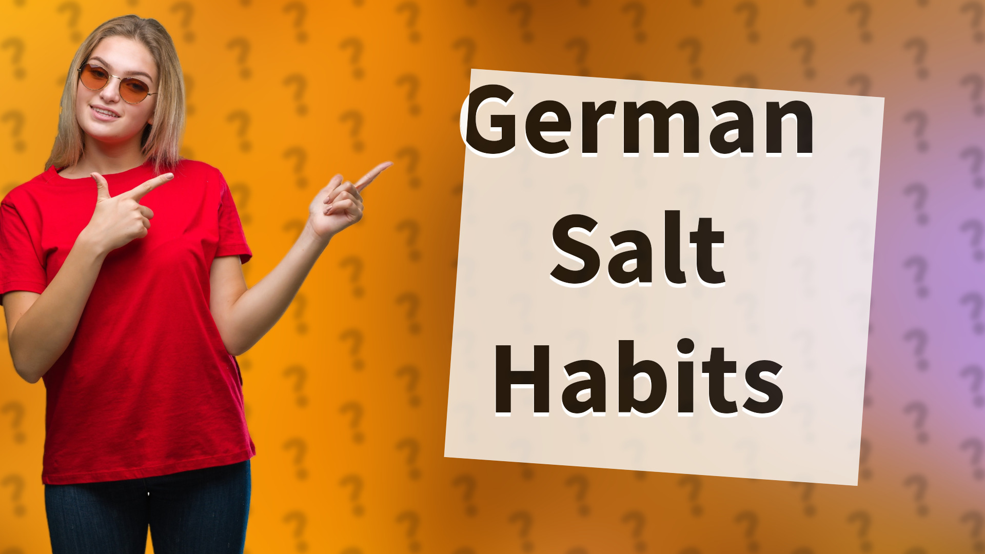 German Salt Habits