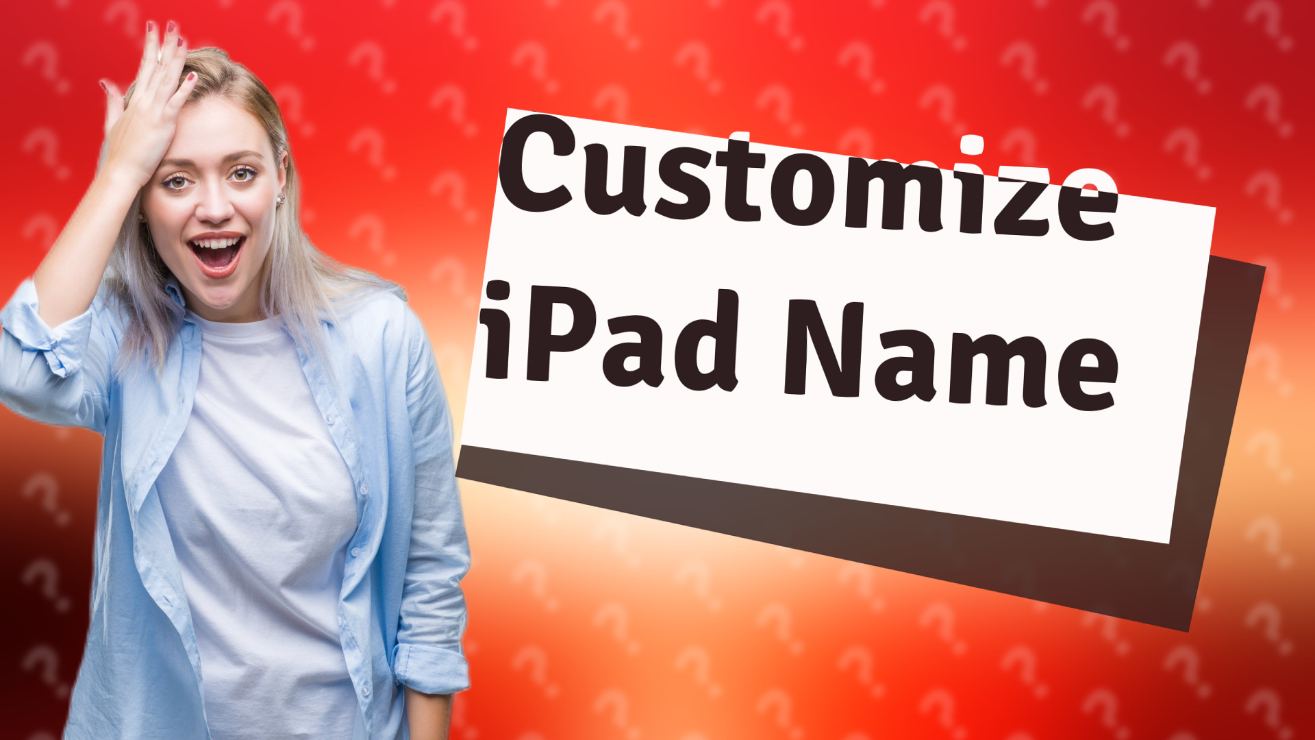 Customize iPad Name