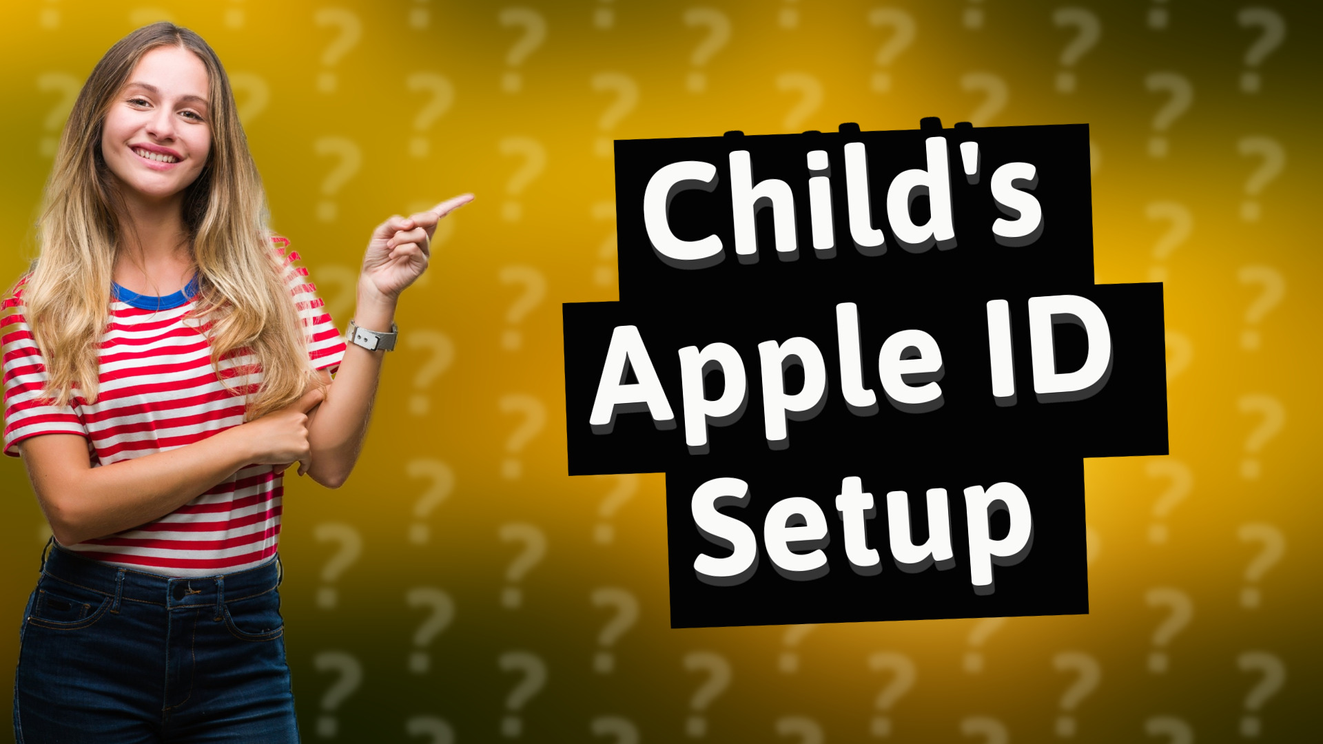 Child's Apple ID Setup