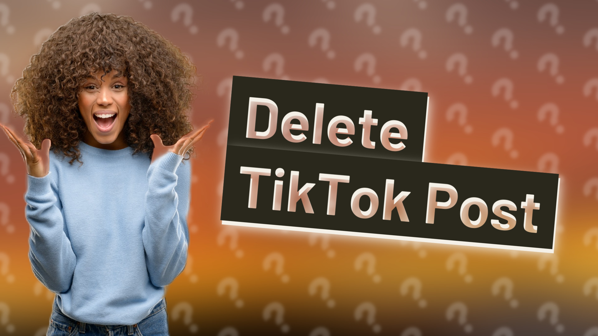 Delete TikTok Post