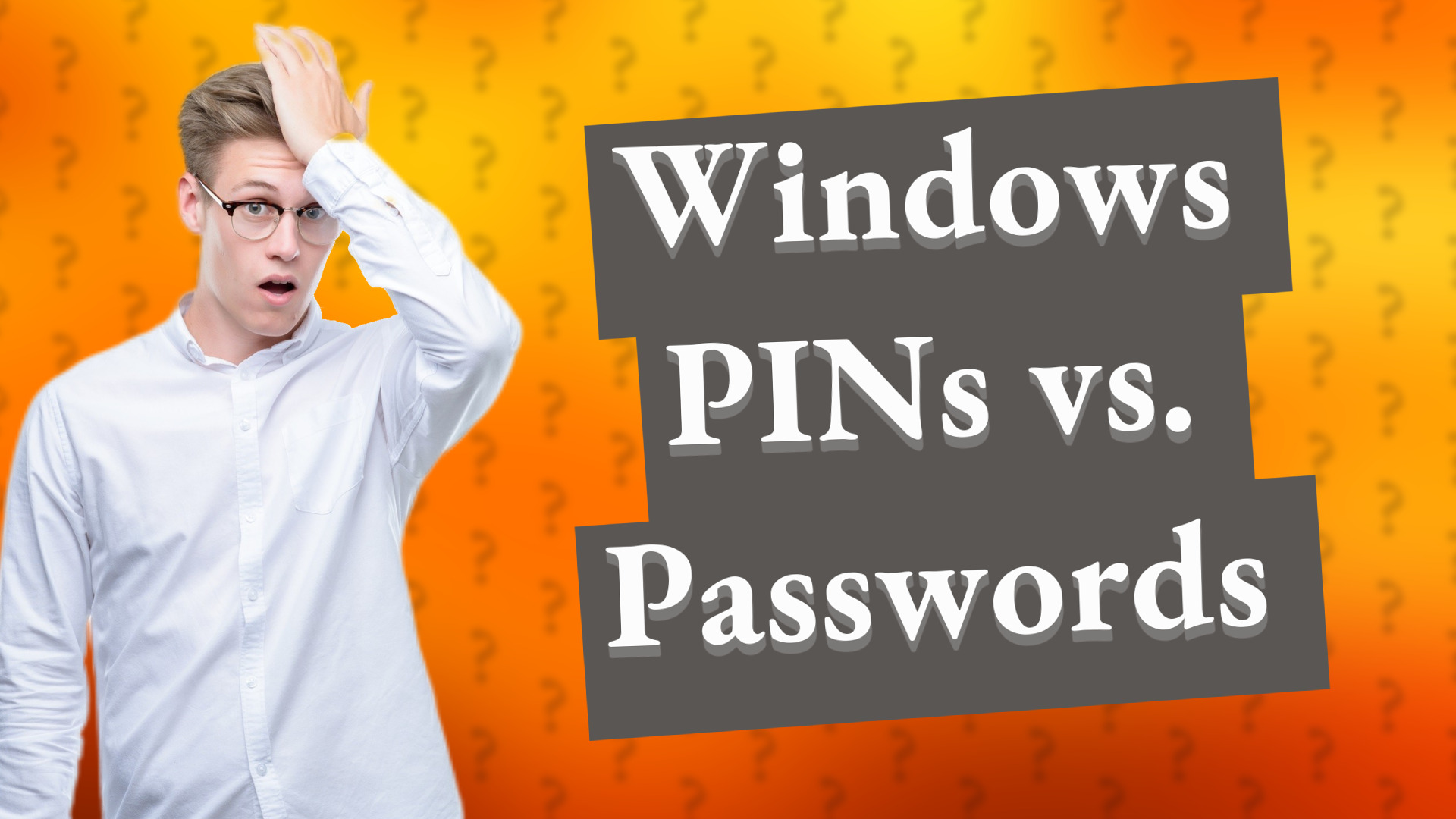 Windows PINs vs. Passwords