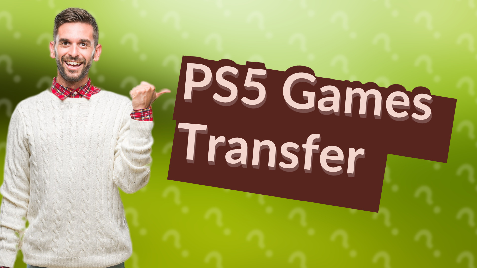 PS5 Games Transfer