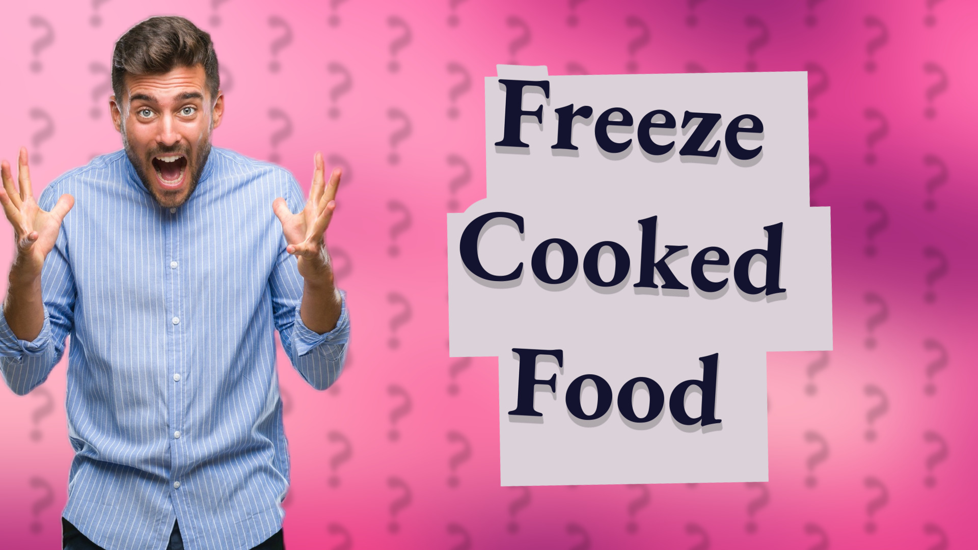 Freeze Cooked Food