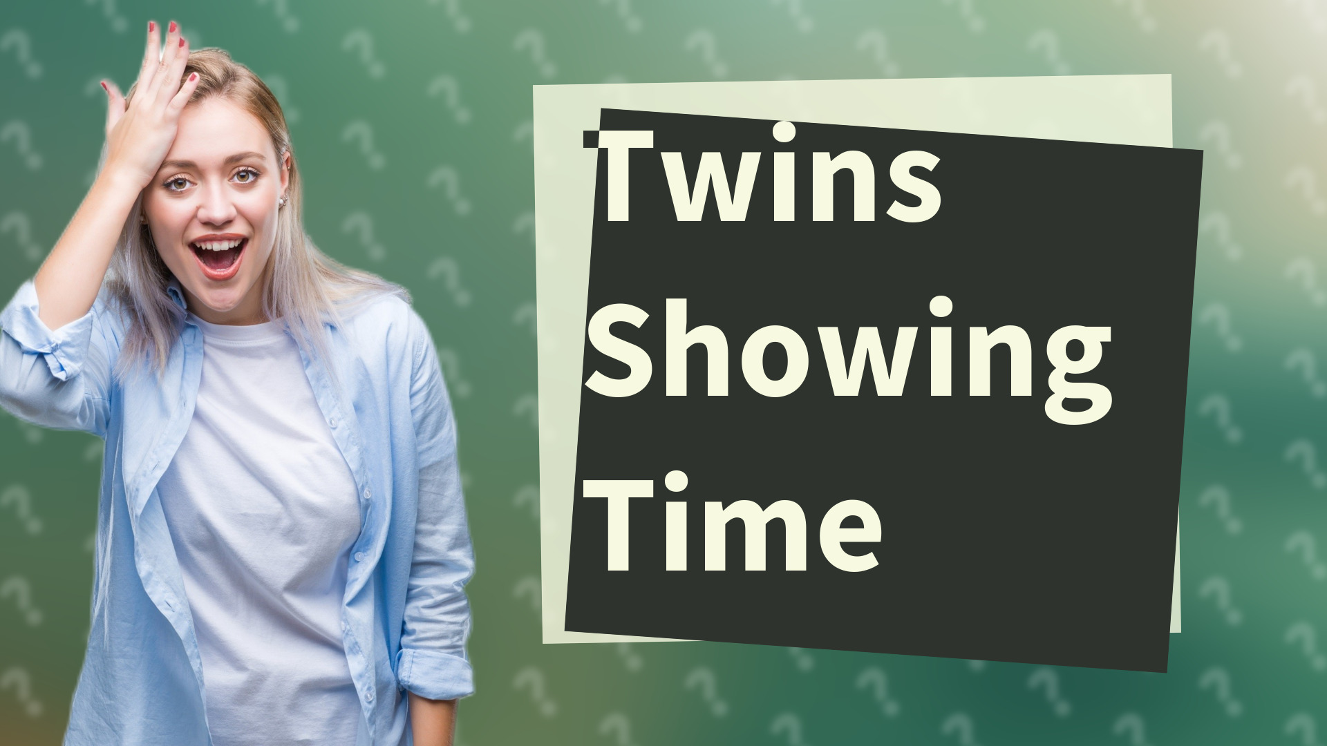 Twins Showing Time