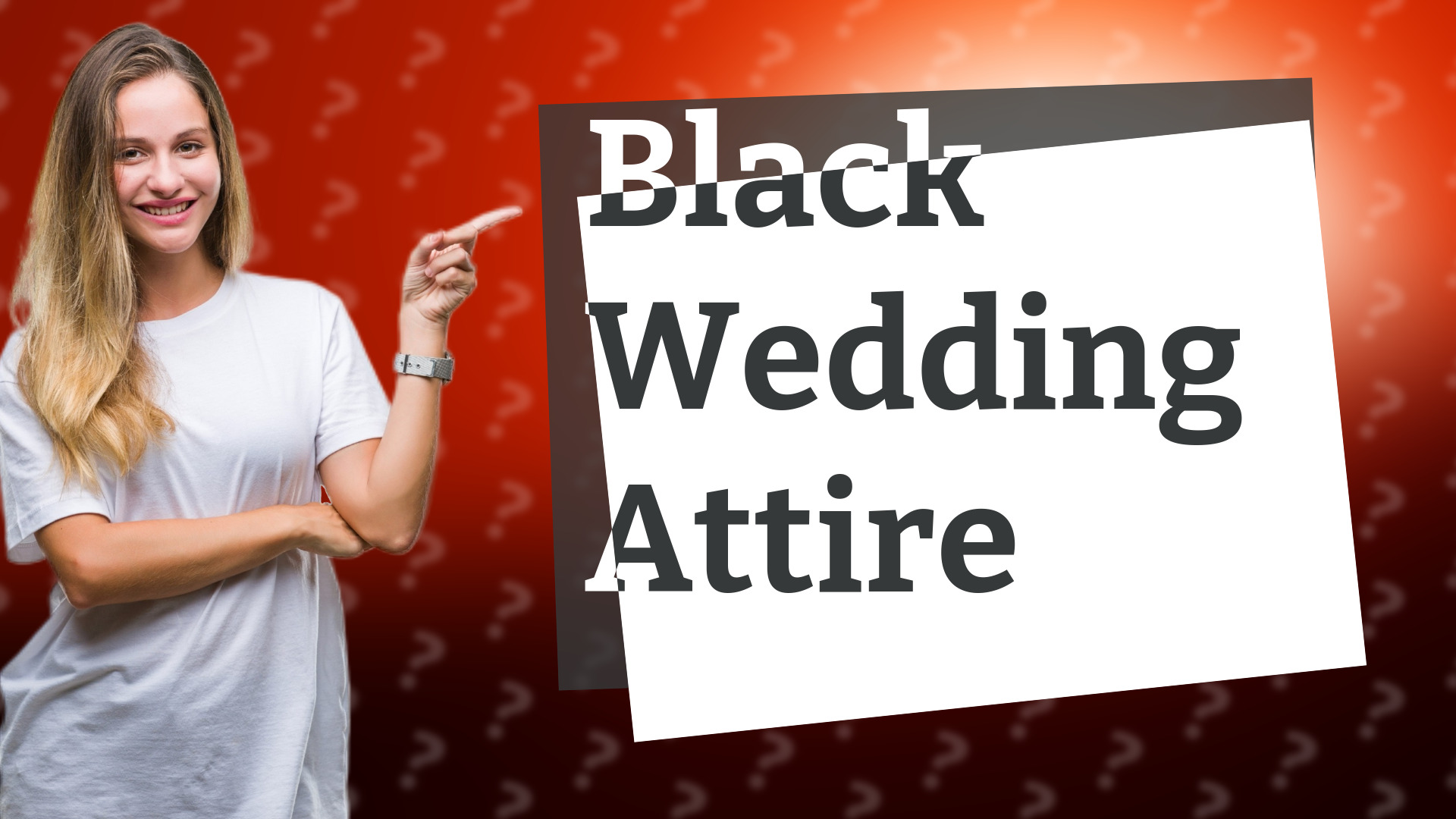 Black Wedding Attire