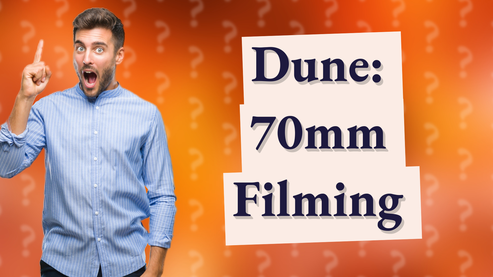 Dune: 70mm Filming