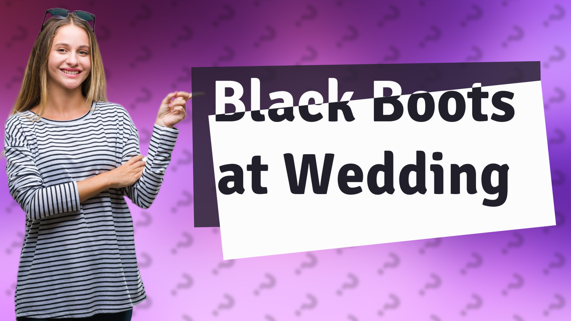 Black Boots at Wedding