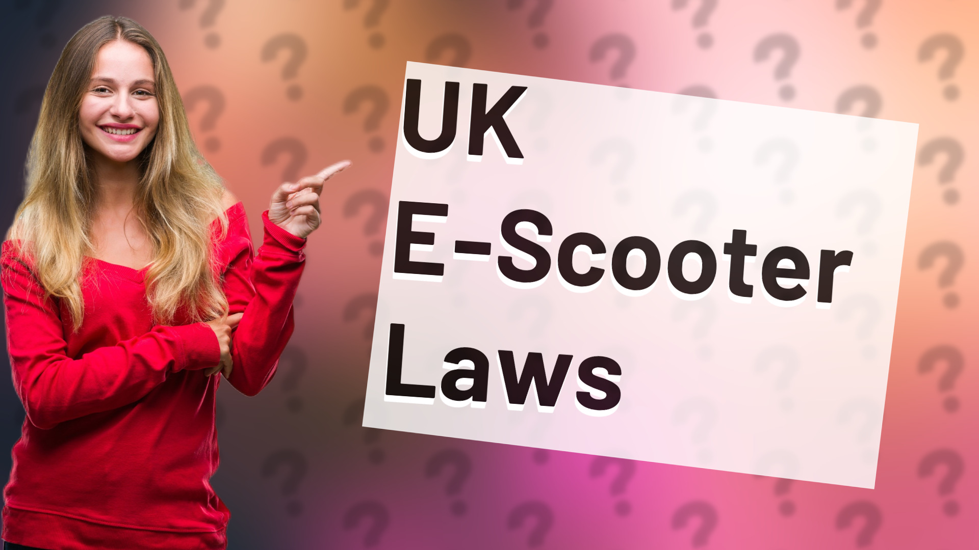 UK E-Scooter Laws